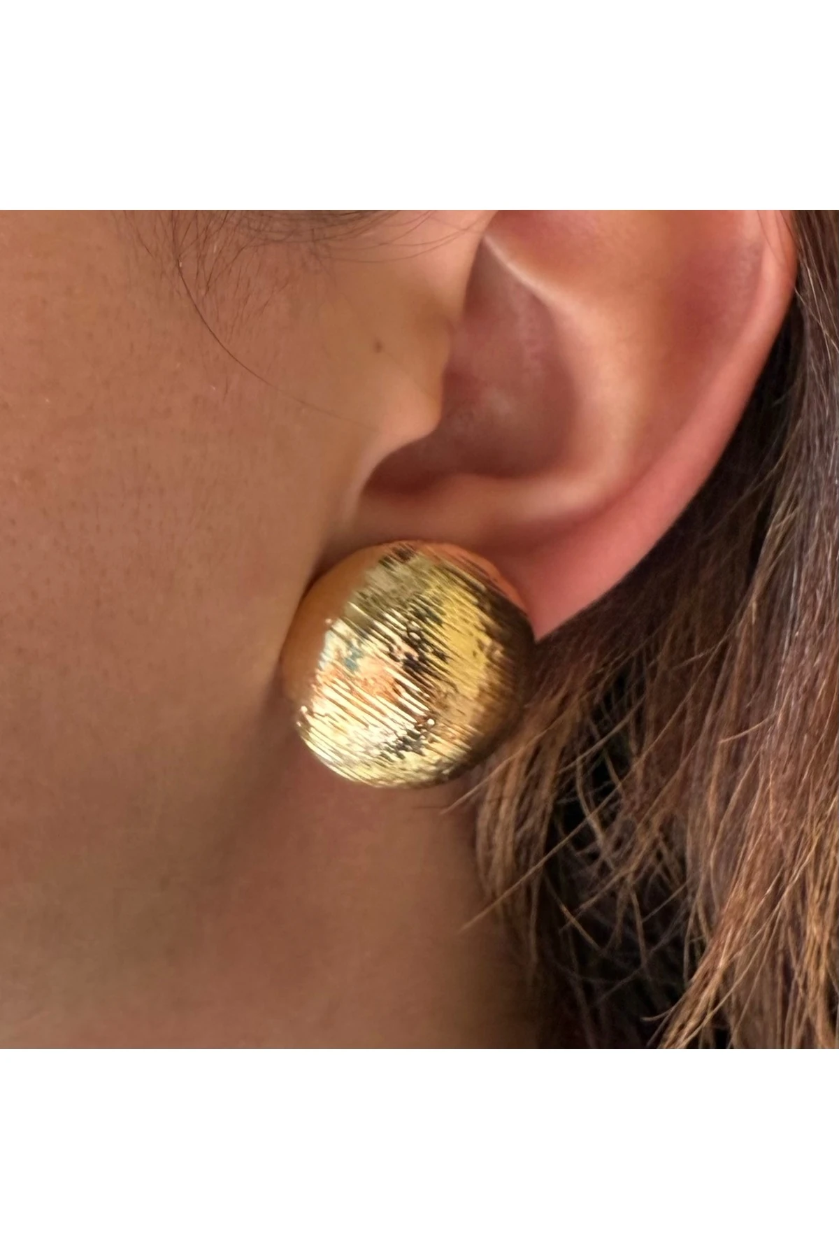 Vintage Tarzı Renkli Desenli Küpe