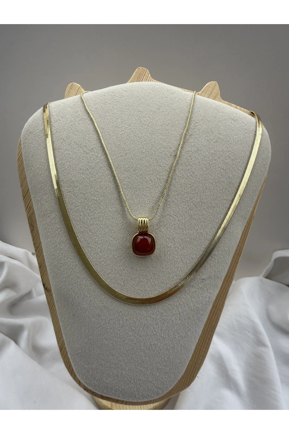 Altın Renk Çelik İtalyan Zincir Kolye – Suya, Parfüme Dayanıklı