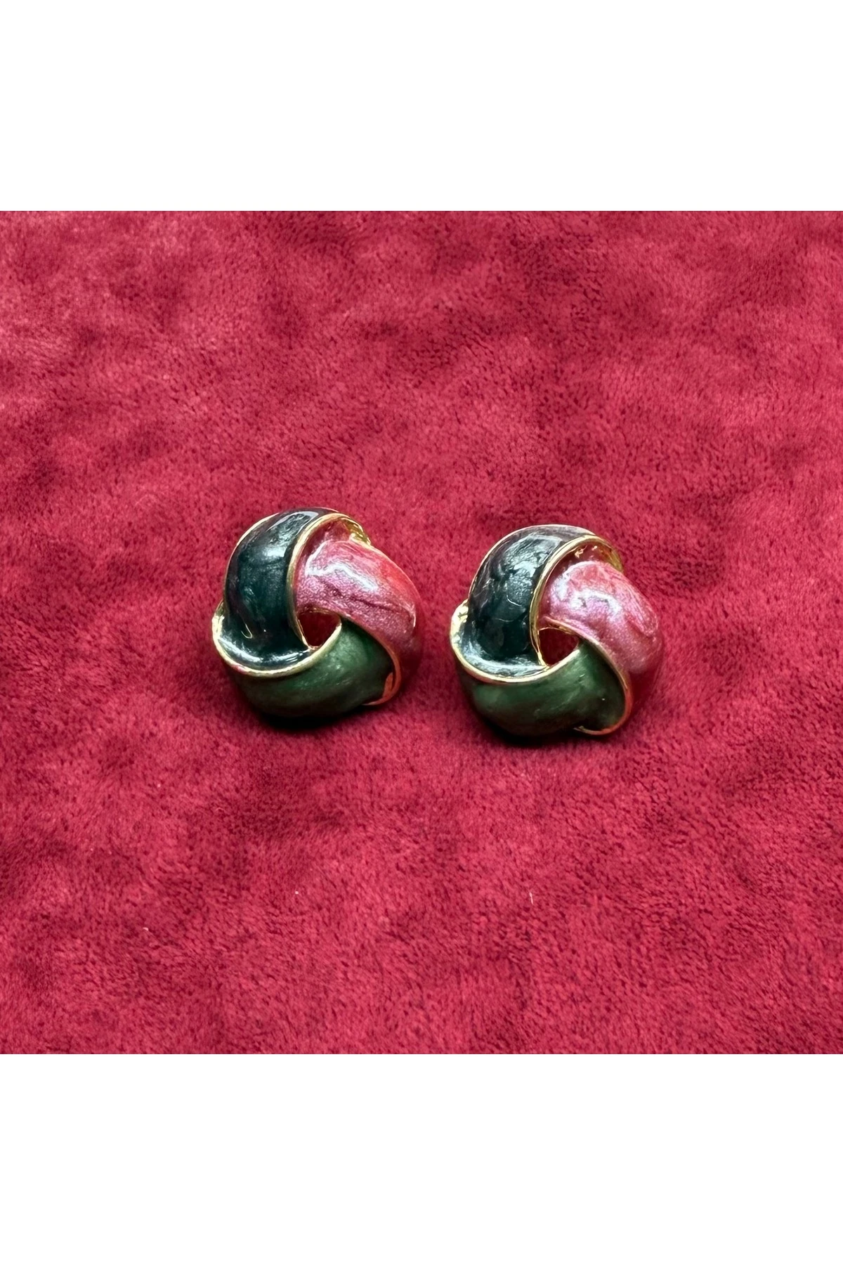 Renkli Özel Tasarım Çelik Küpe