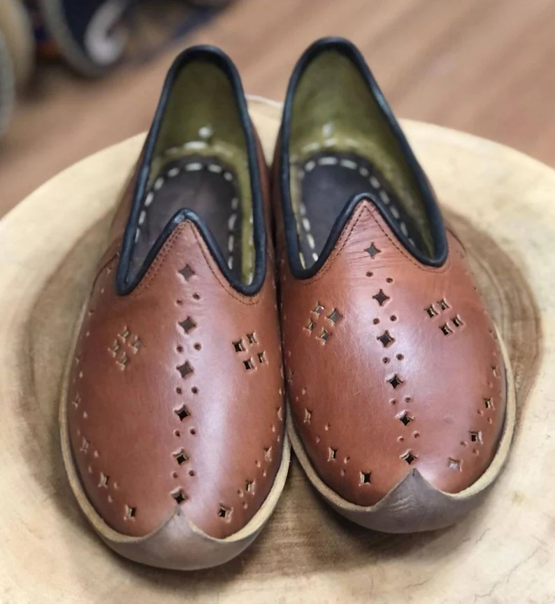 Ottoman Handmade Genuine Leather Yemeni Shoes
