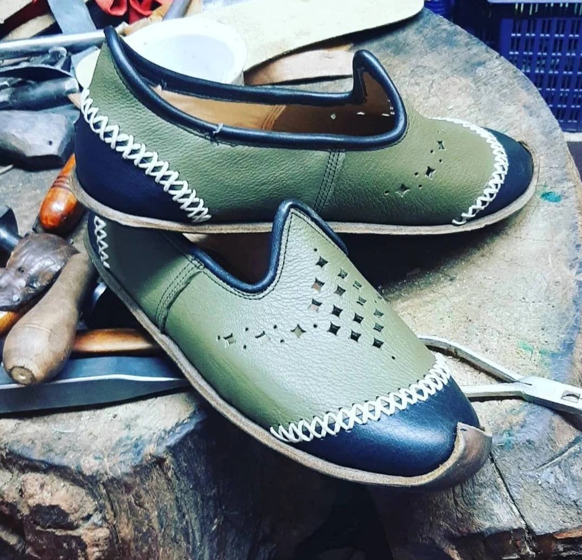 Ottoman Handmade Genuine Leather Yemeni Shoes