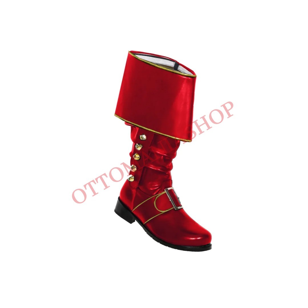 Handmade Skinny Cuff Santa Boot