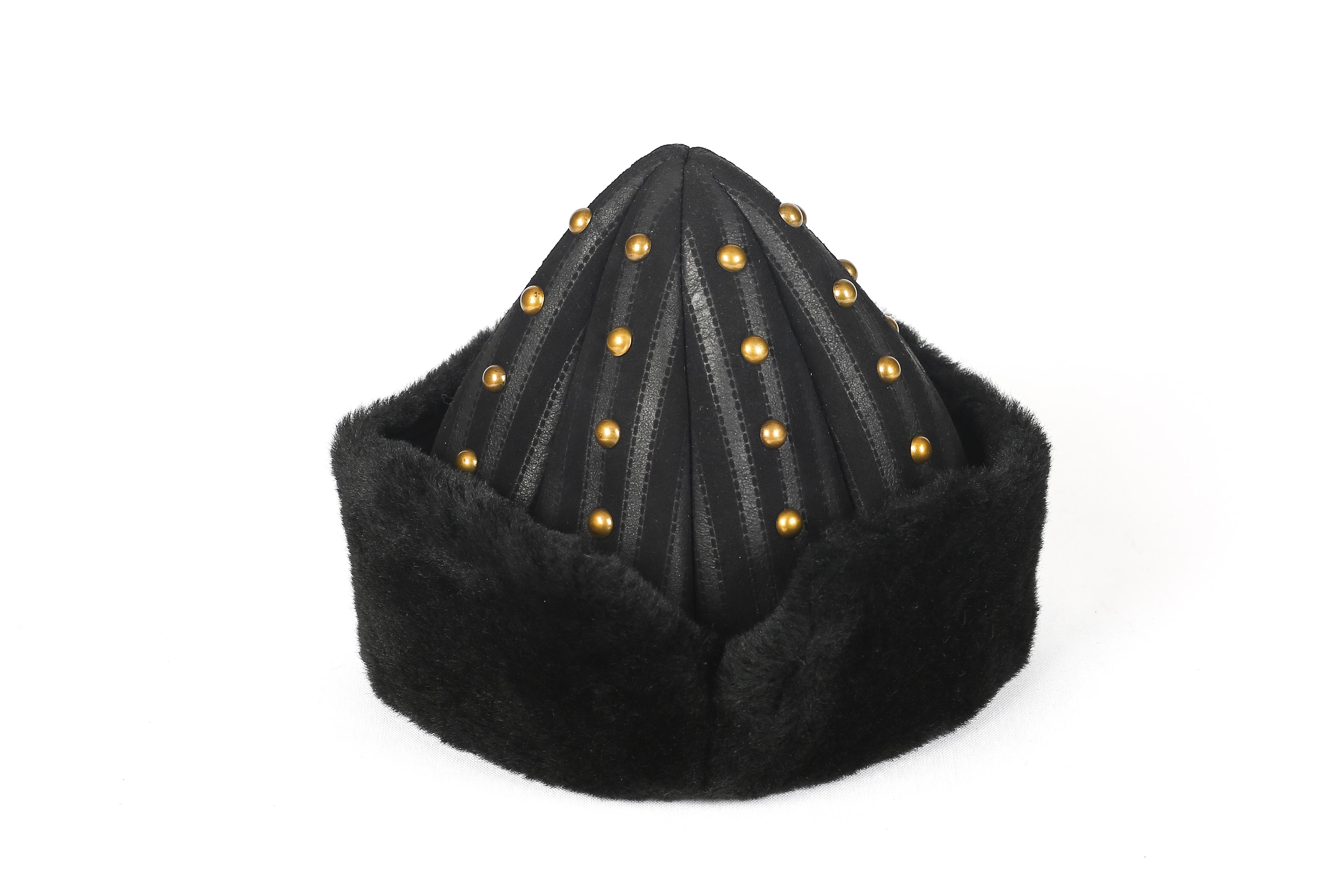 Handmade Leather Ertugrul Ressurection Fur Hat