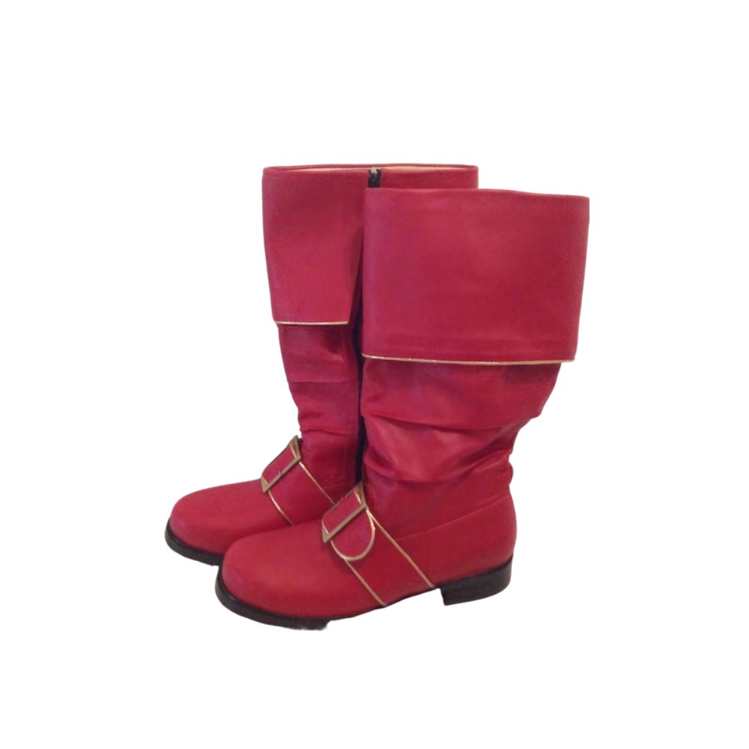 PROSANTASHOP Handmade New Design SC Design Skinny Cuff Santa Boot