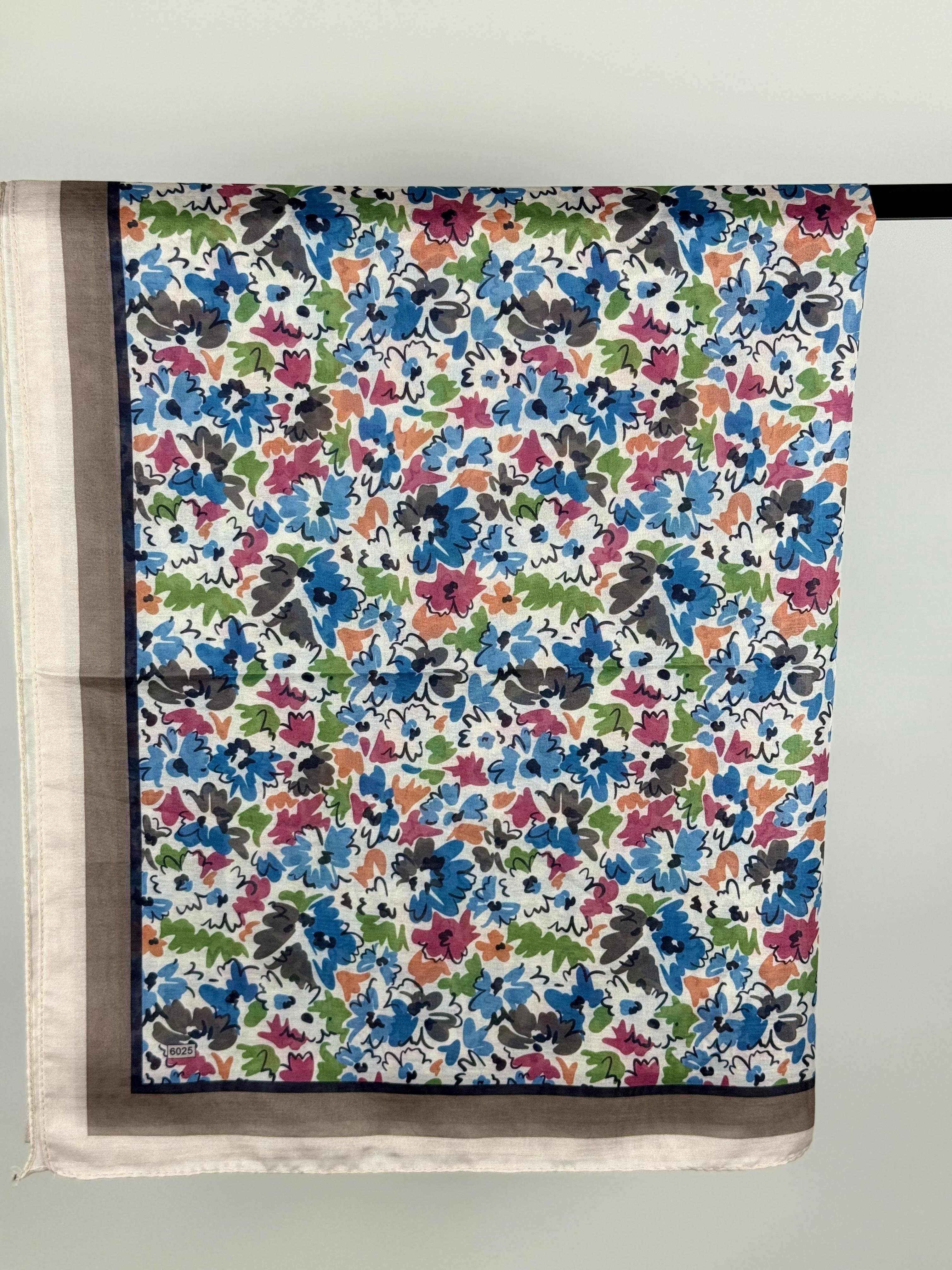 Desenli Soft Şal Çiçek Desen - Renkli 7