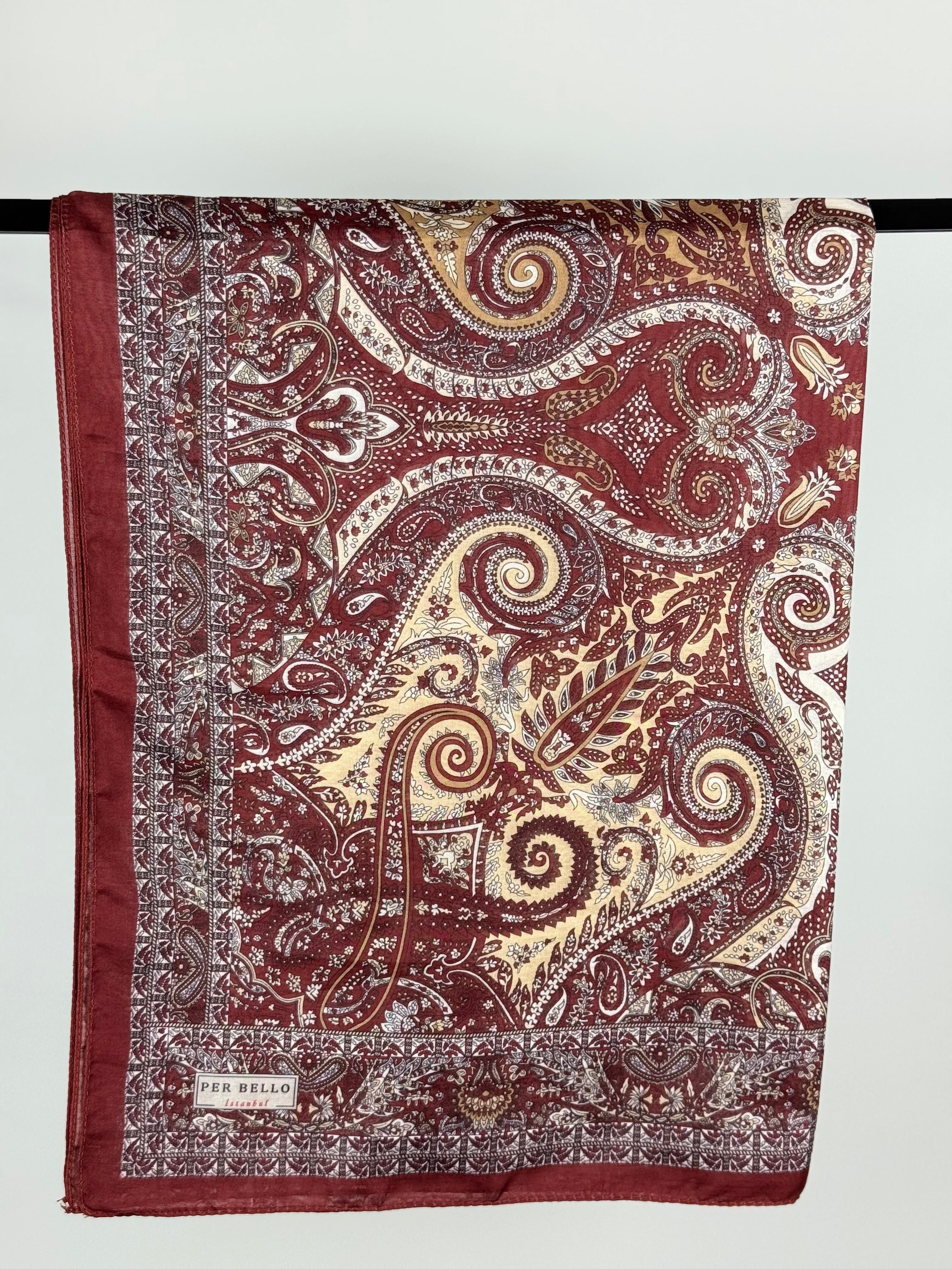 Desenli Soft Şal Etnik Desen - Renkli 13