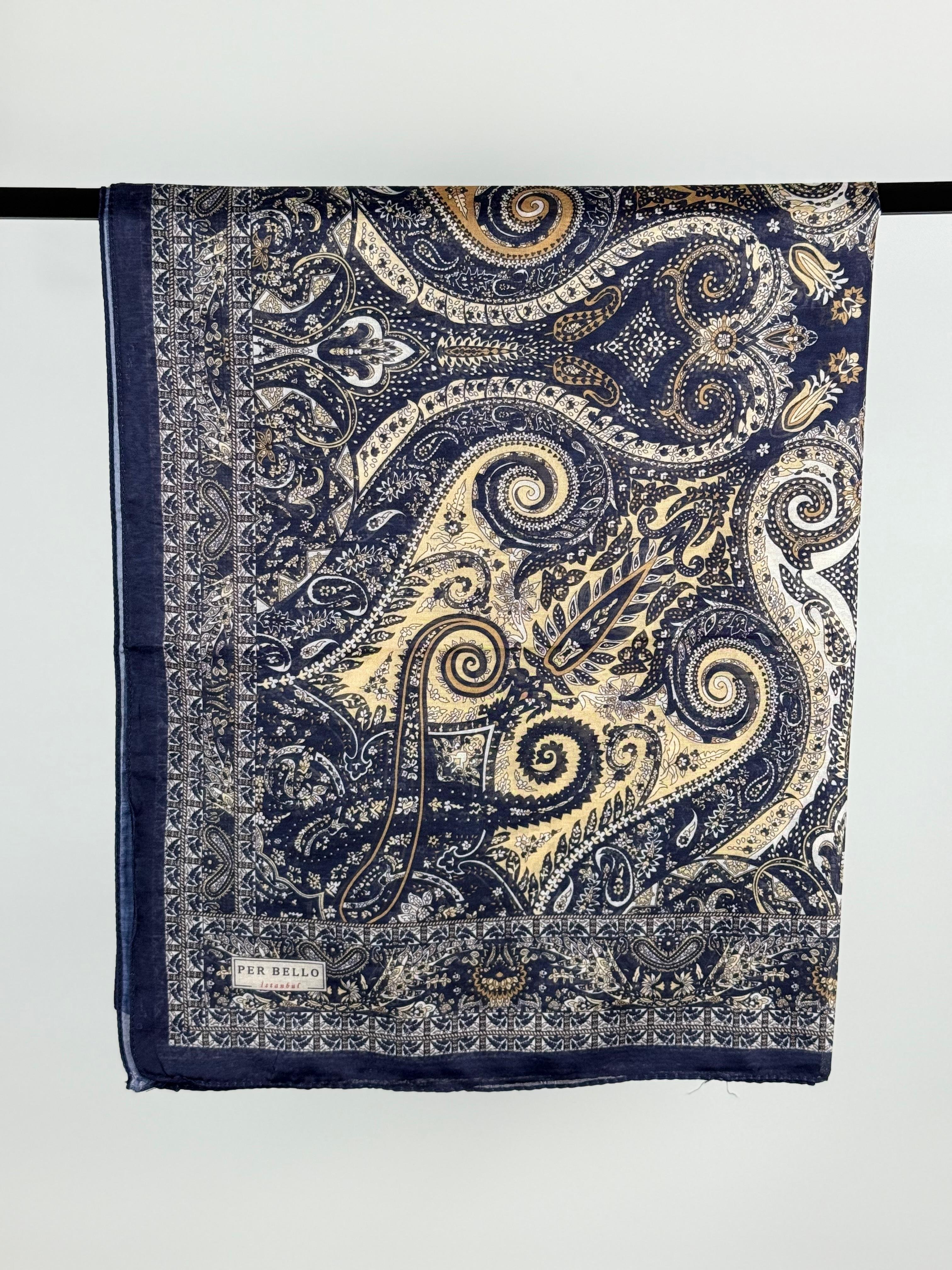 Desenli Soft Şal Etnik Desen - Renkli 11