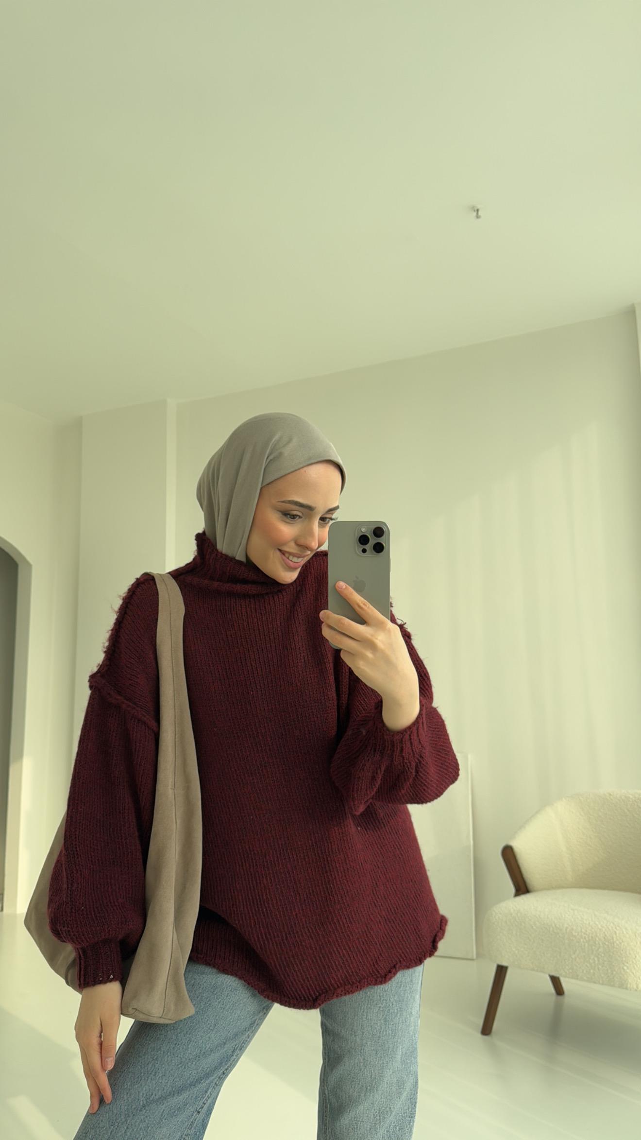 Balon Kol Kazak Bordo