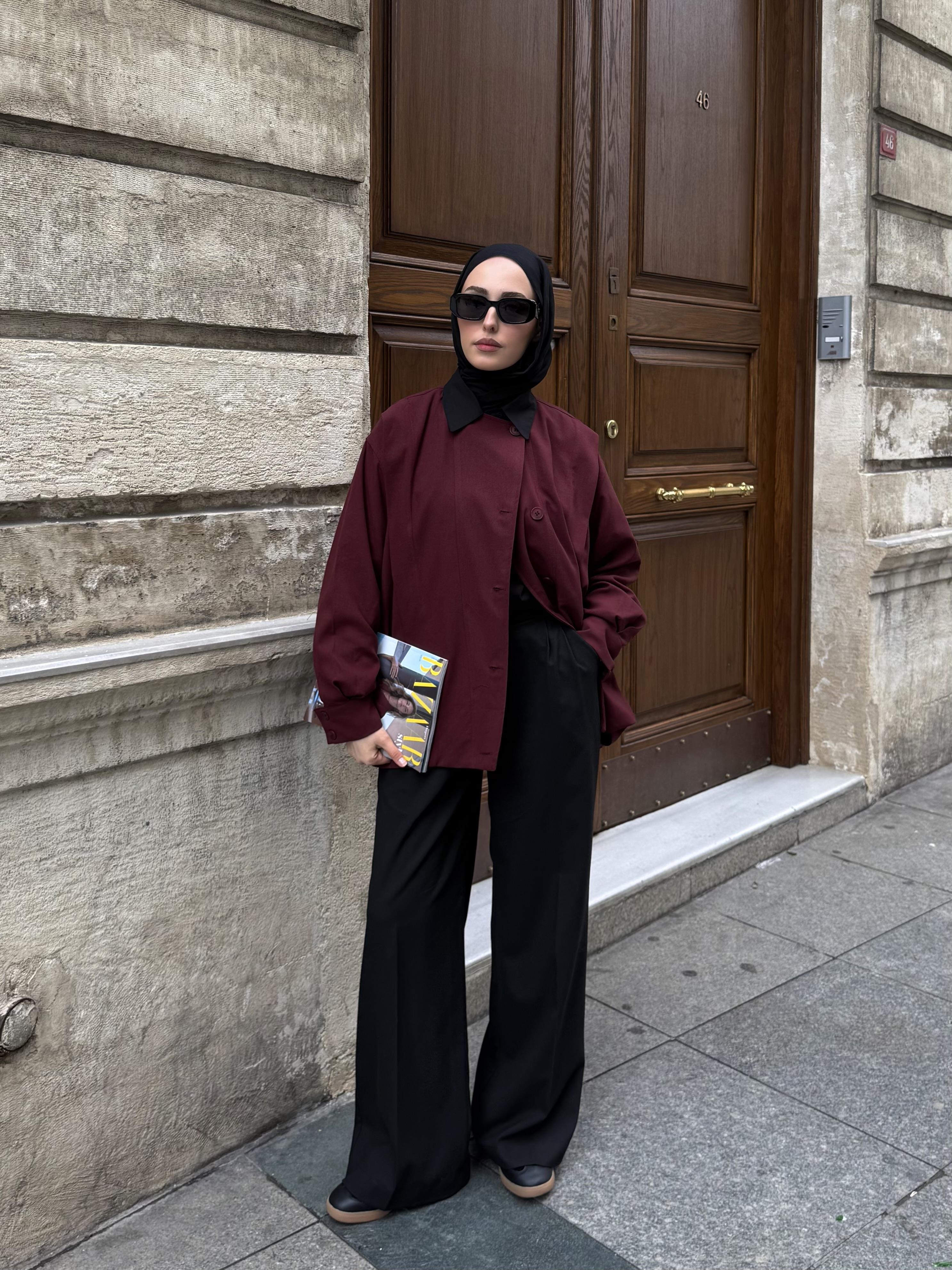 Tasarım ml Collection Ceket Bordo