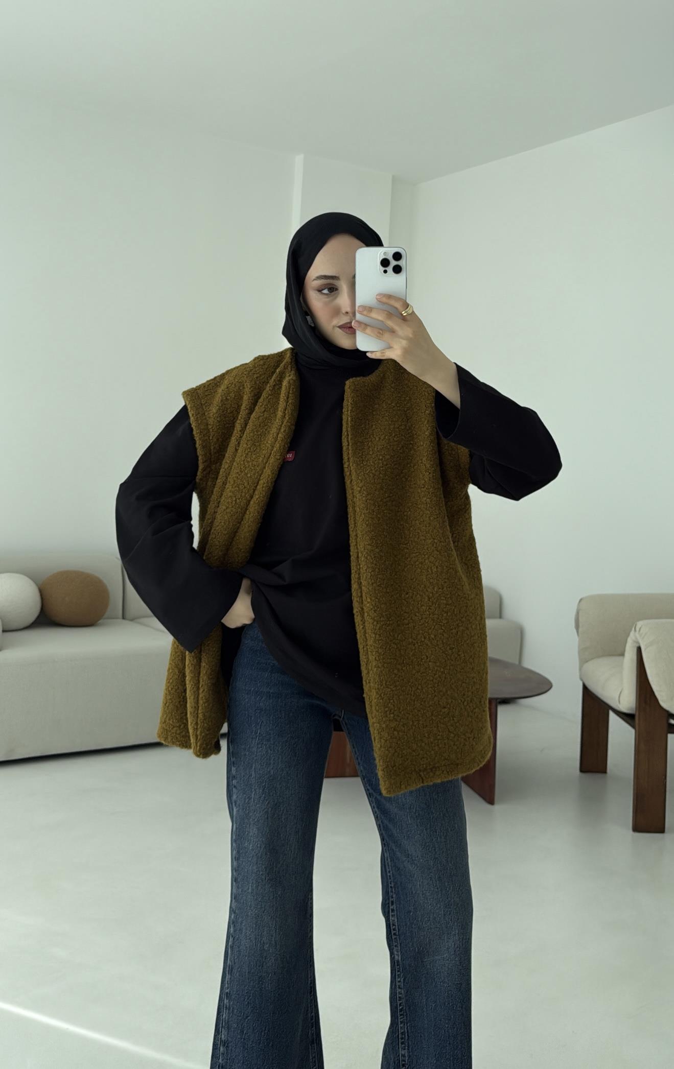 Buklet Yelek Olive