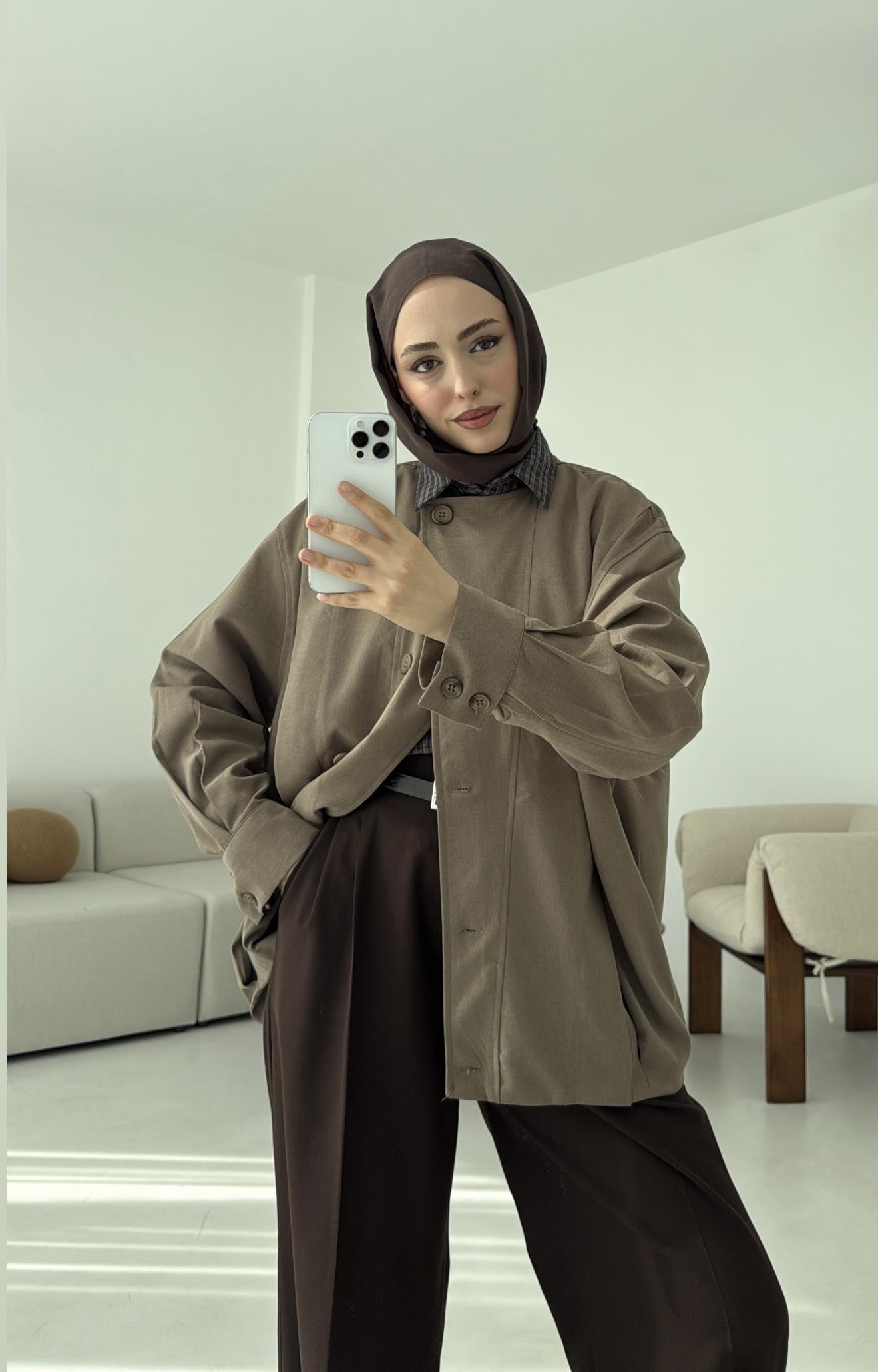 Tasarım ml Collection Ceket Vizon