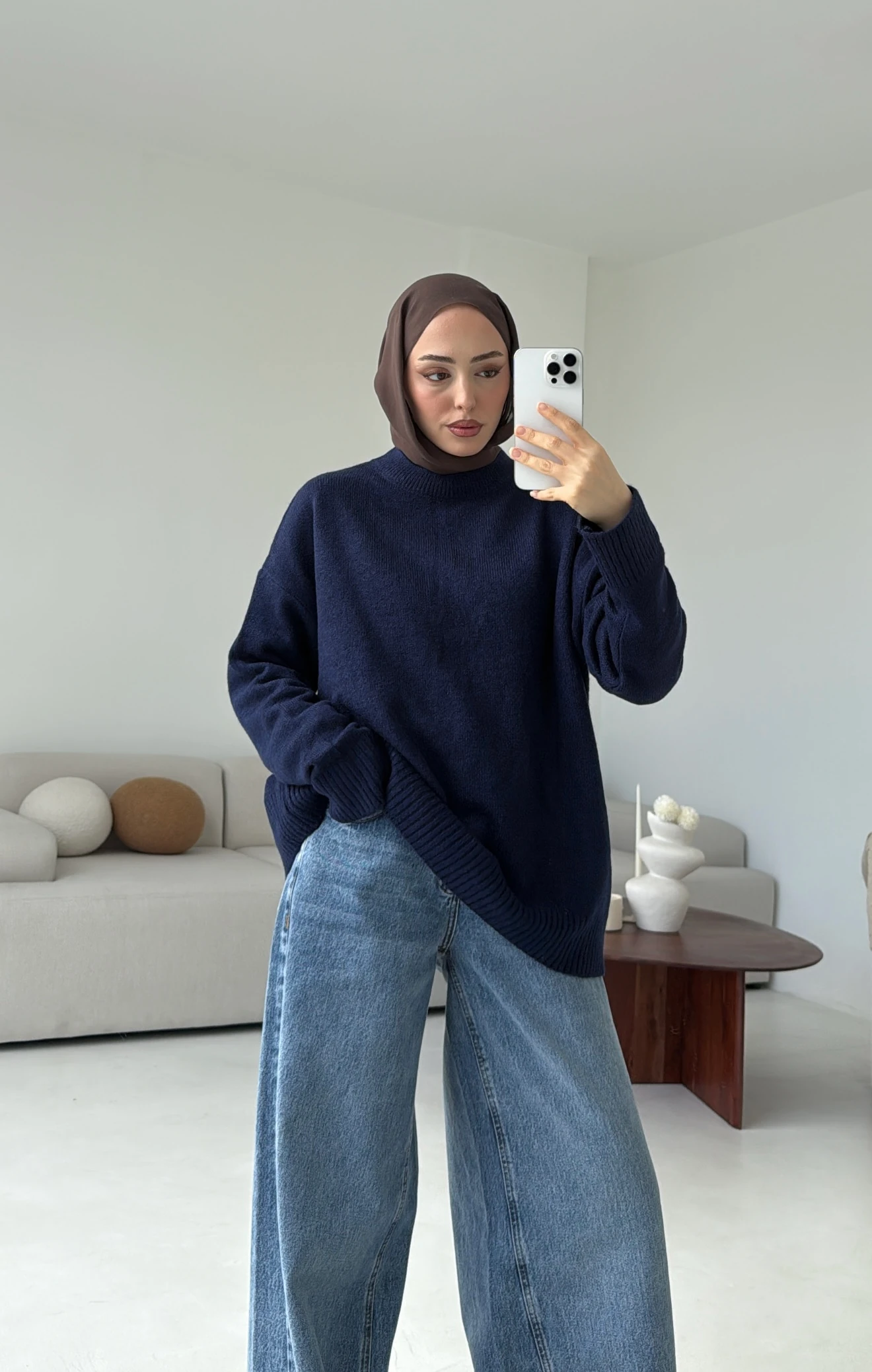 Reglan Kol Triko Kazak Lacivert