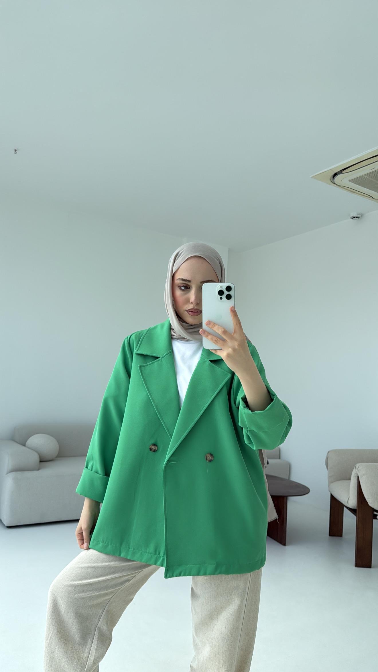 Krep Yazlık Ceket