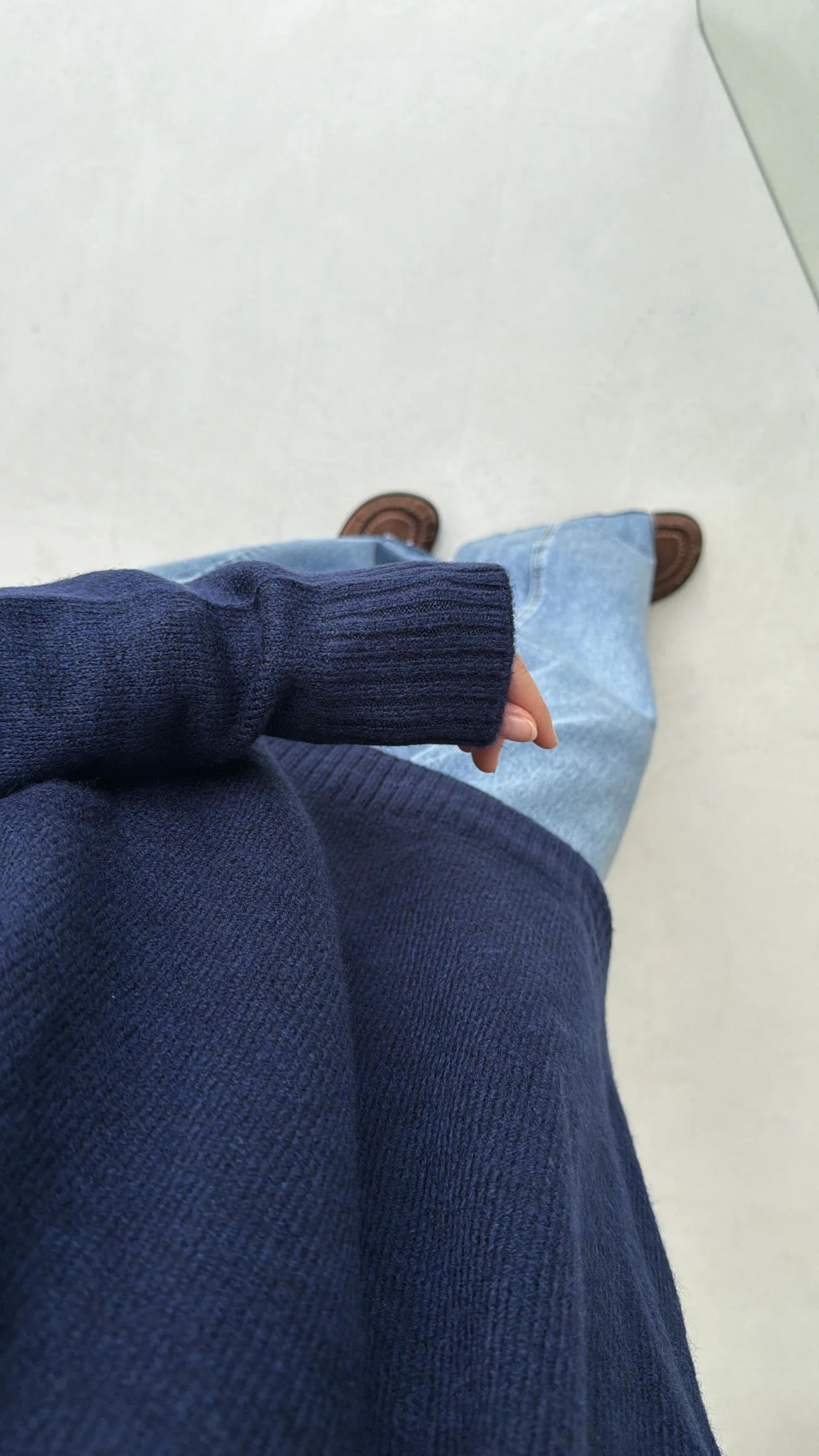 Reglan Kol Triko Kazak Lacivert