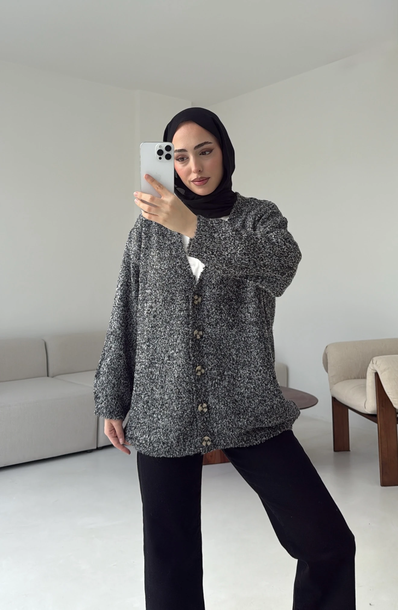 Siyah Benekli Hırka