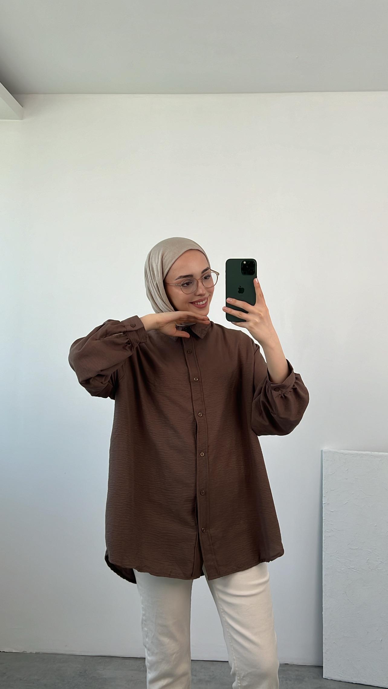 Aerobin Gömlek Kahve