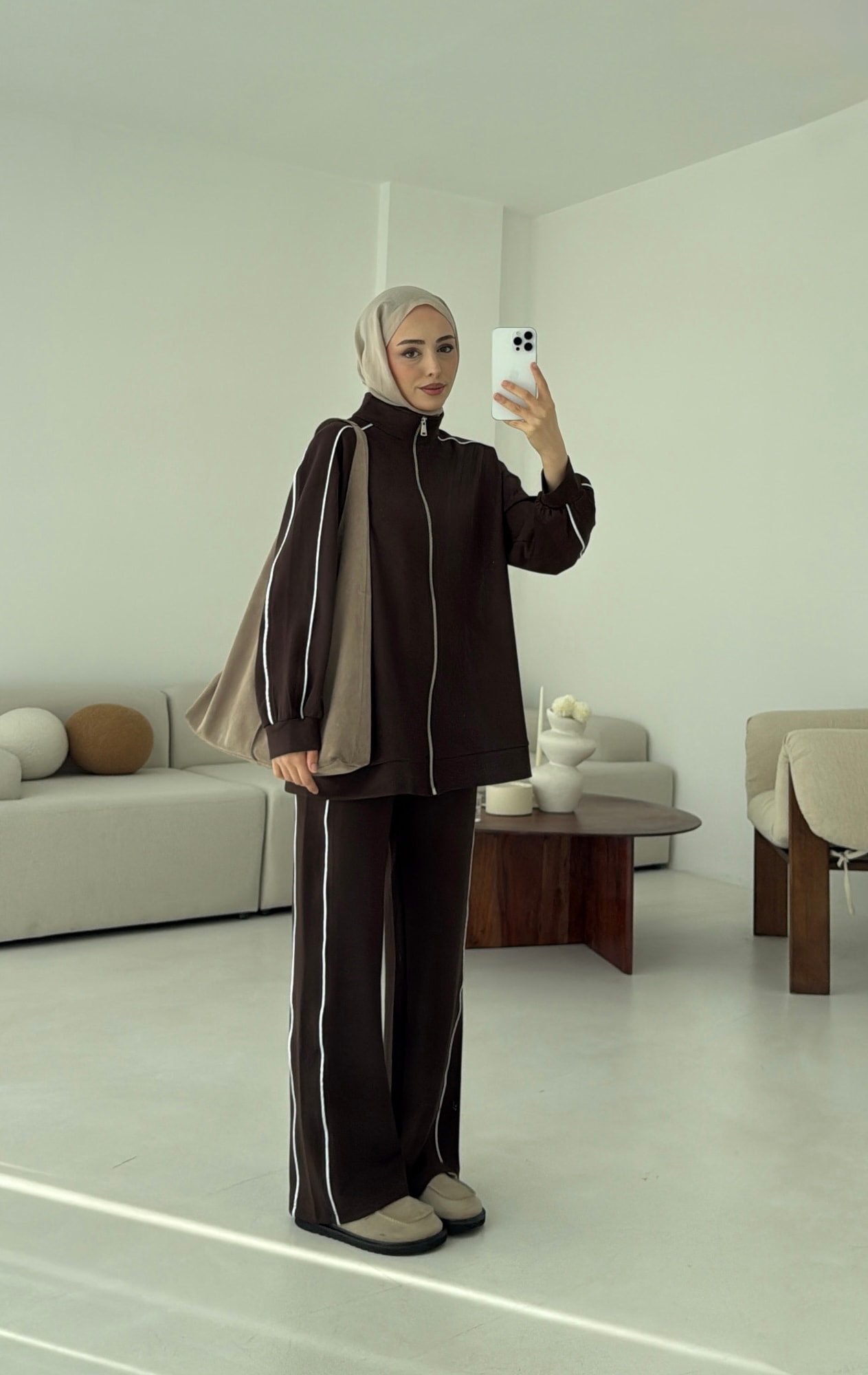 Garnili Oysho Takım Kahve