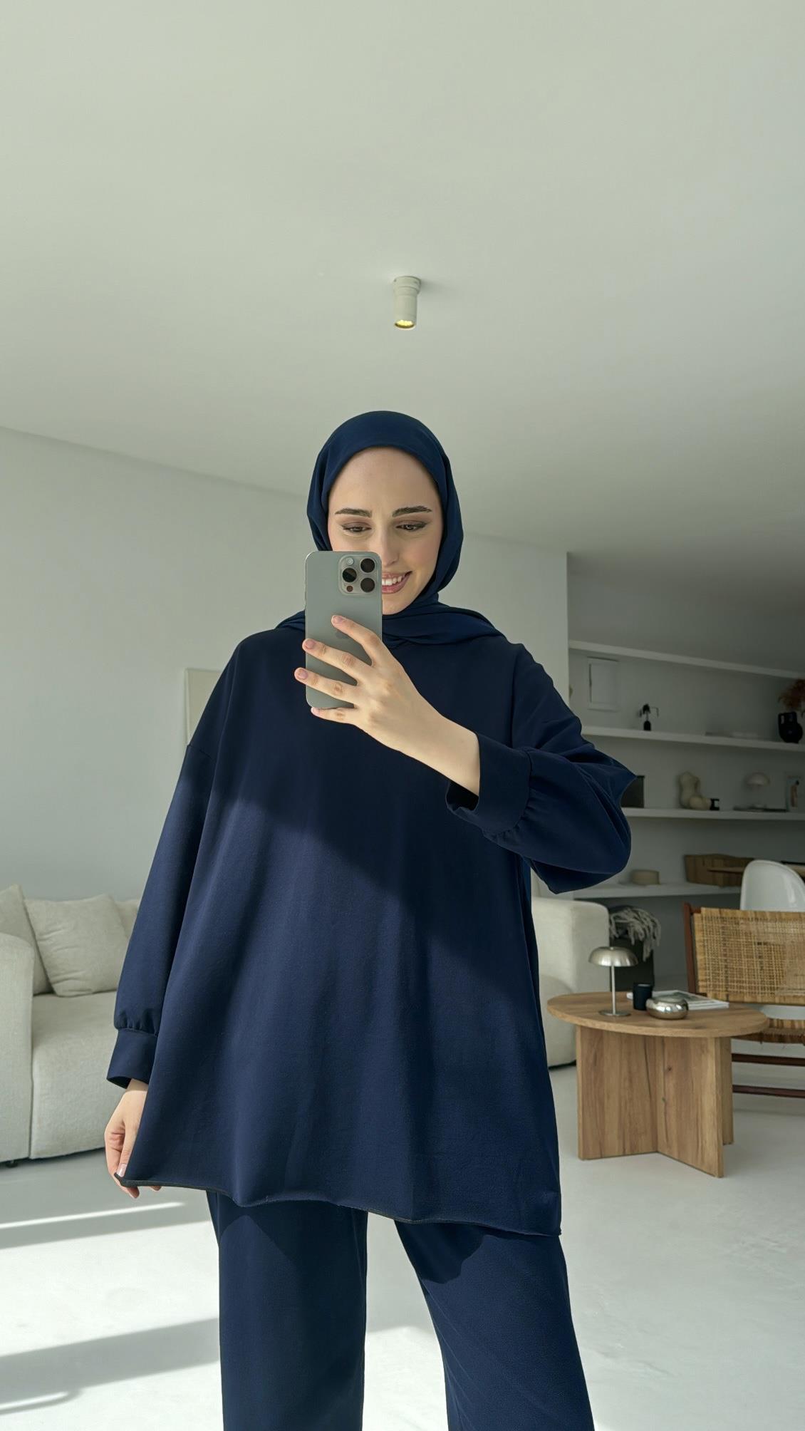 Dikişsiz Takım Lacivert