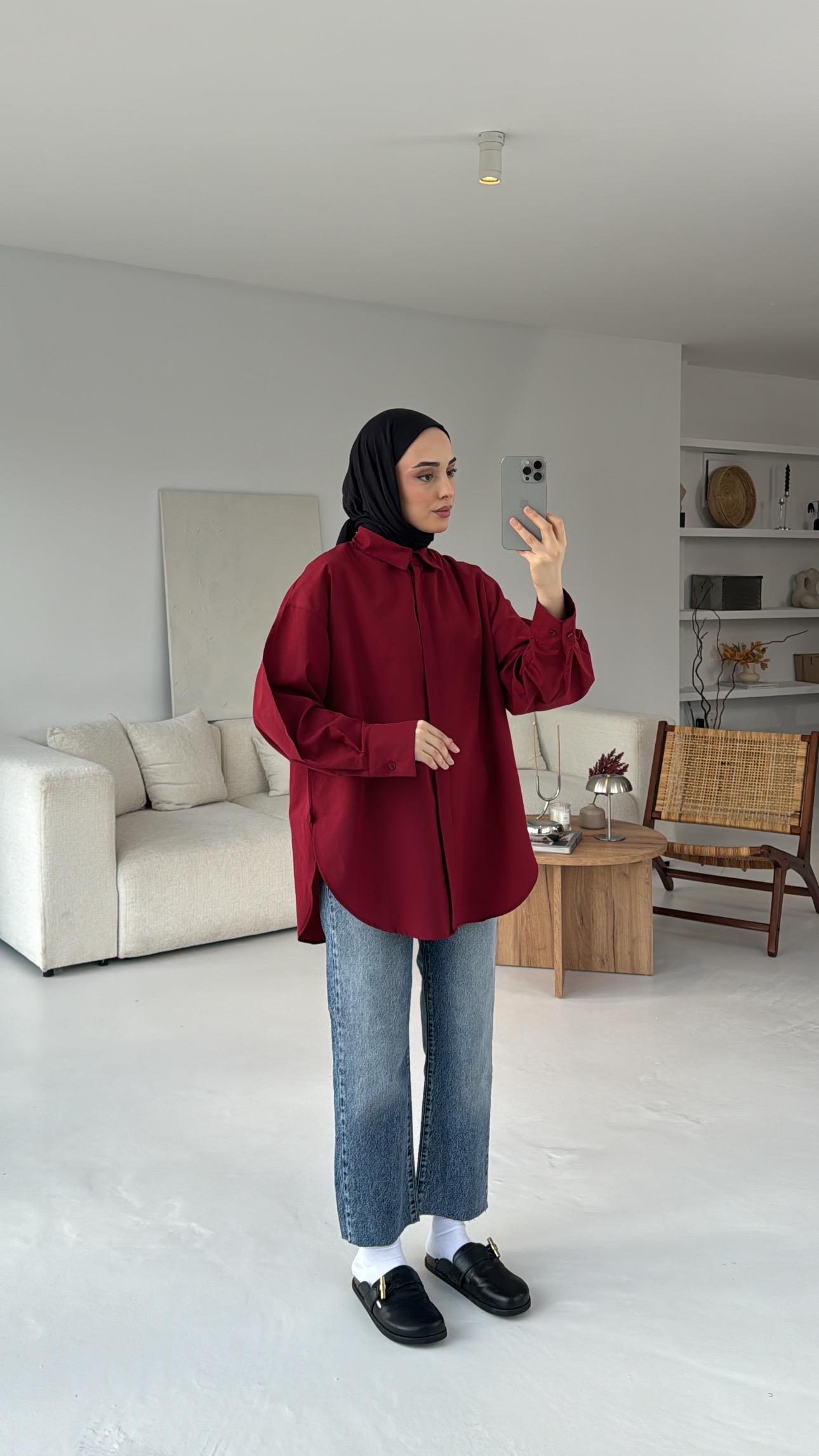 Basic Kırmızı Gömlek