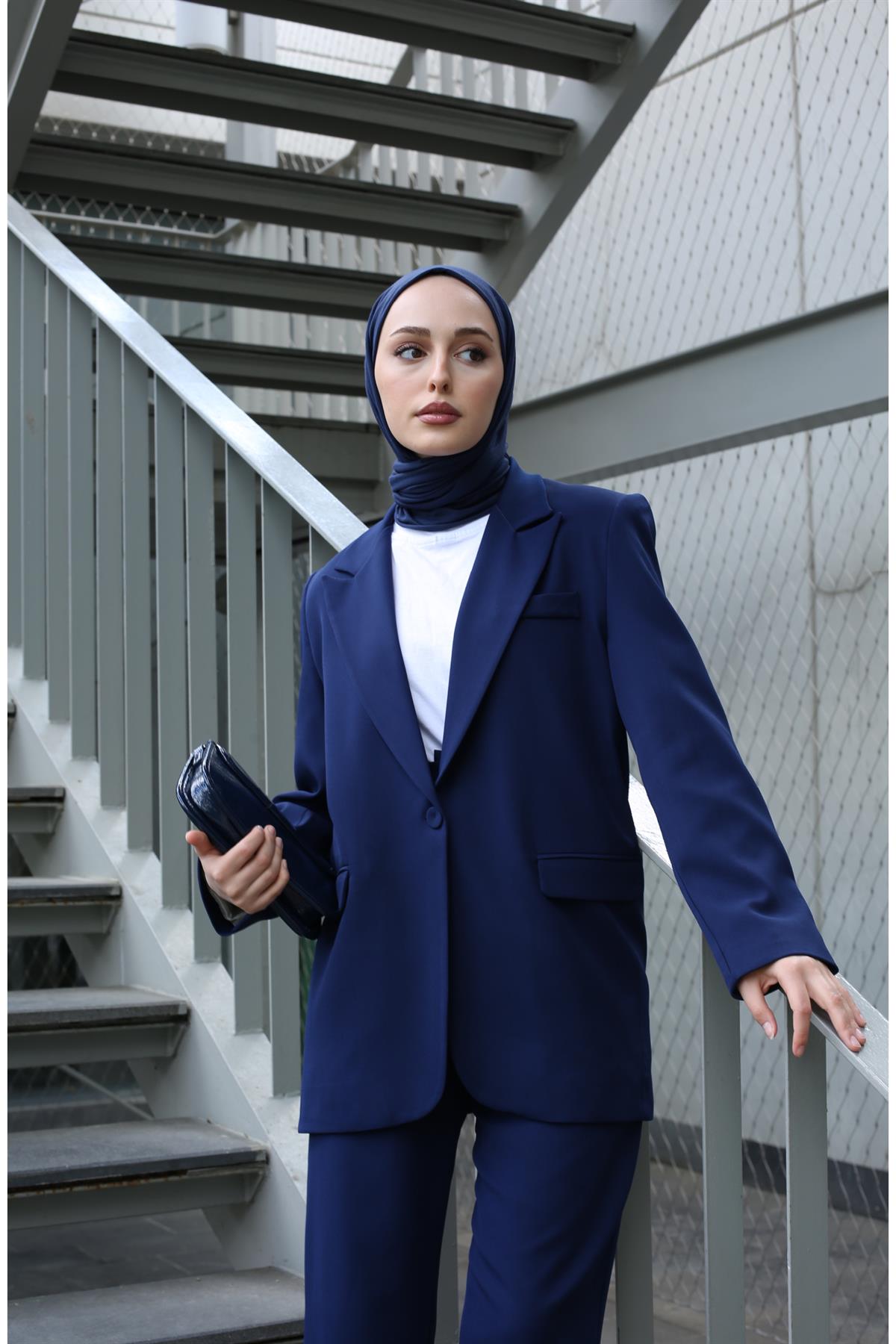Premium Blazer Ceket Lacivert