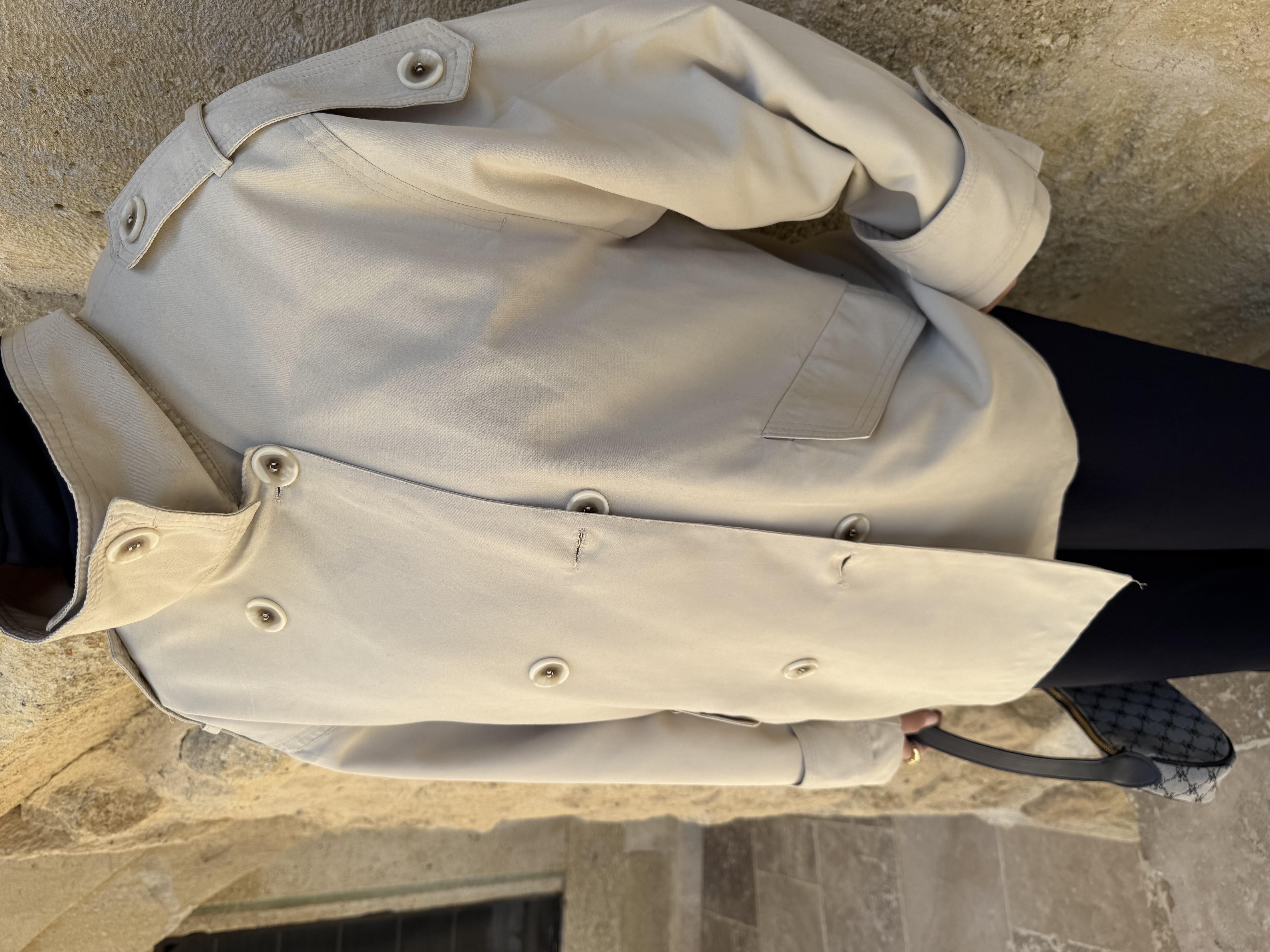 Omuz Apaletli Trençkot Bej