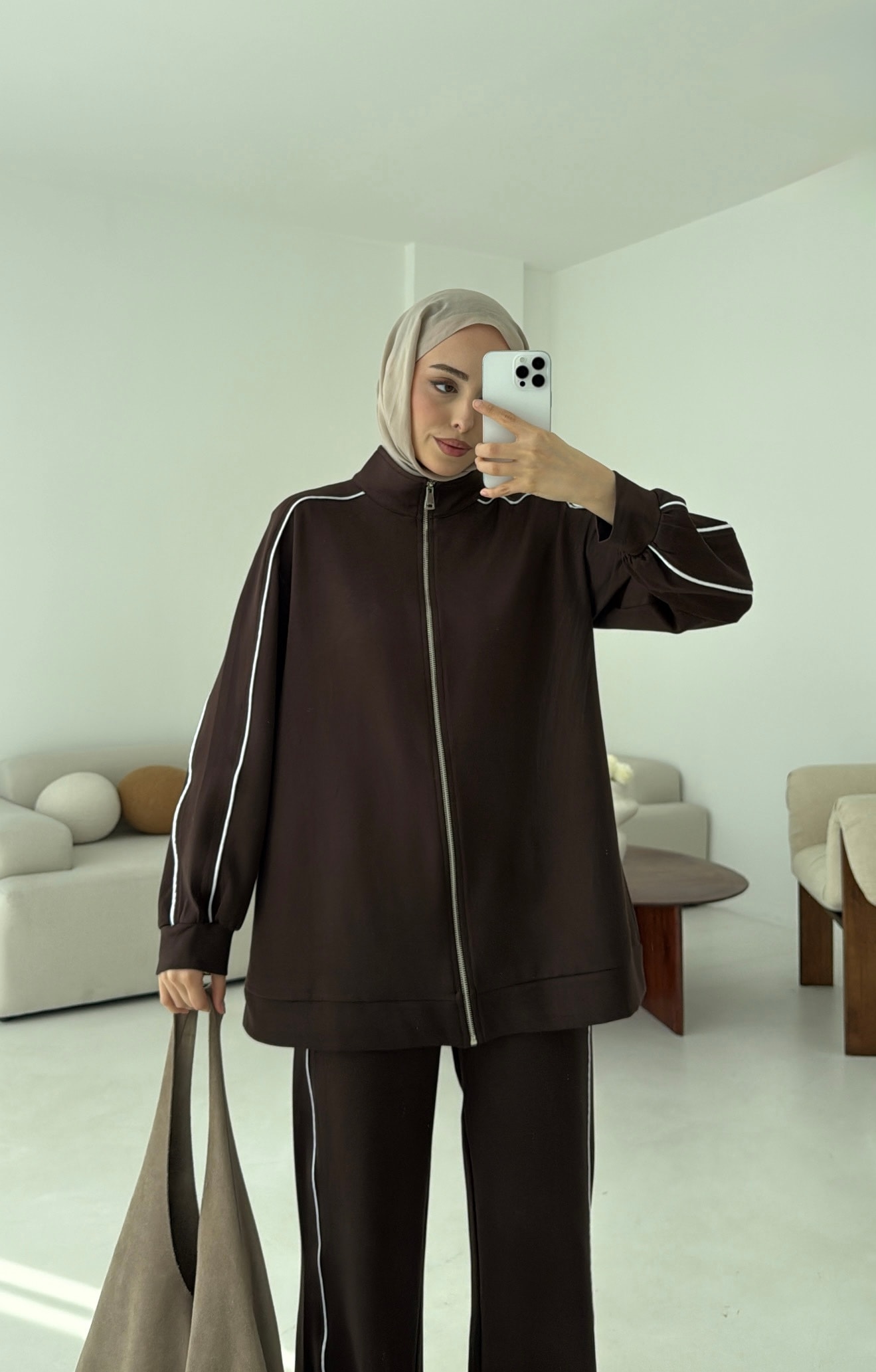 Garnili Oysho Takım Kahve