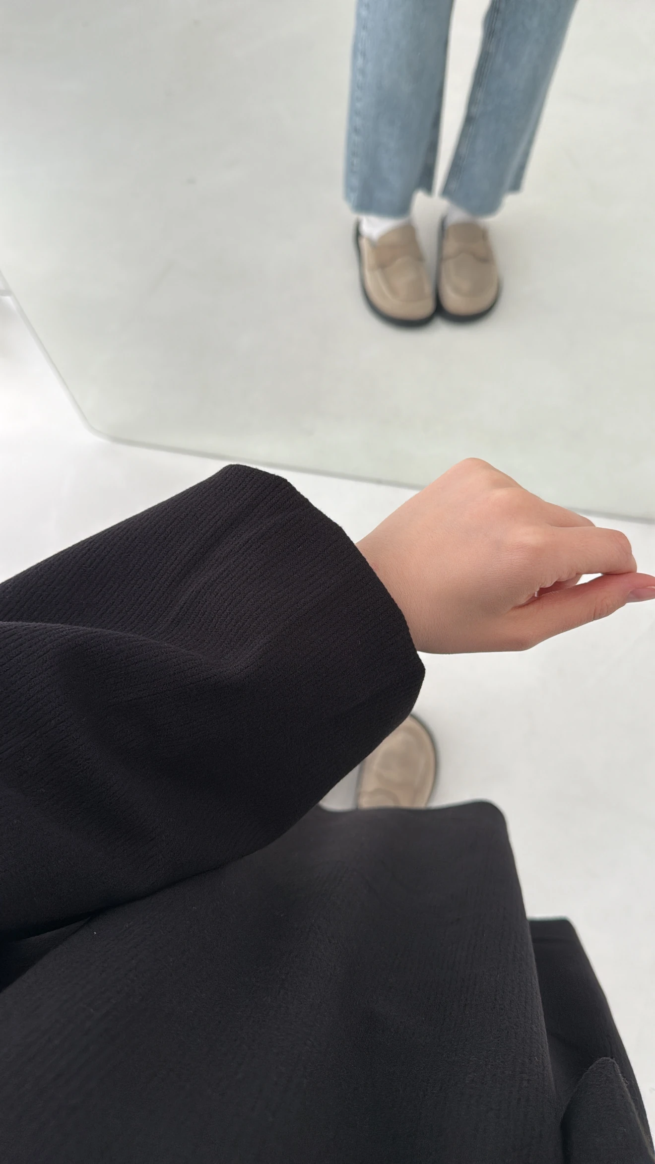 Selanik Balon Kol Bagcıklı Sweat Siyah