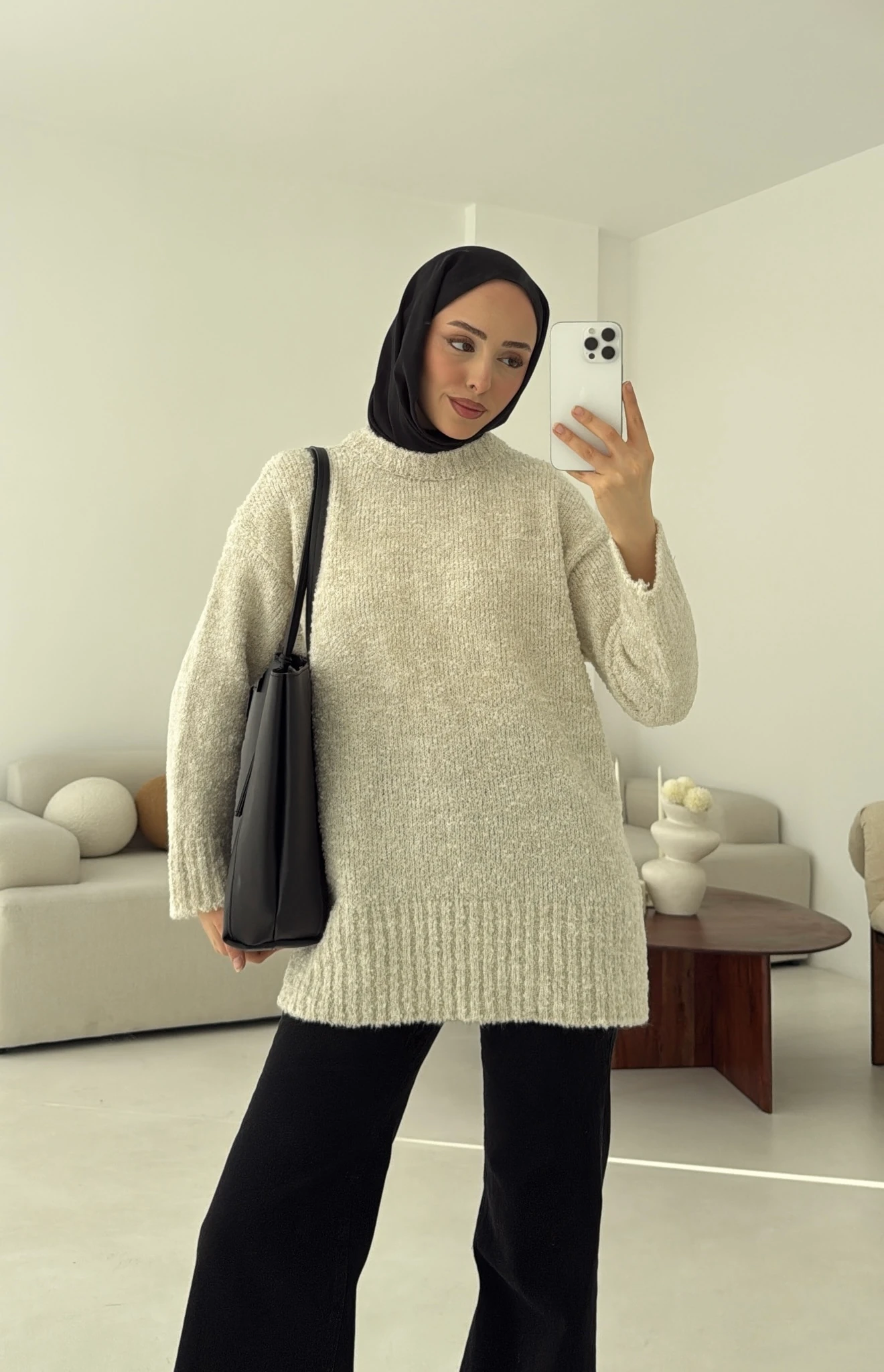 Basic Buklet Kazak Kahve Bej