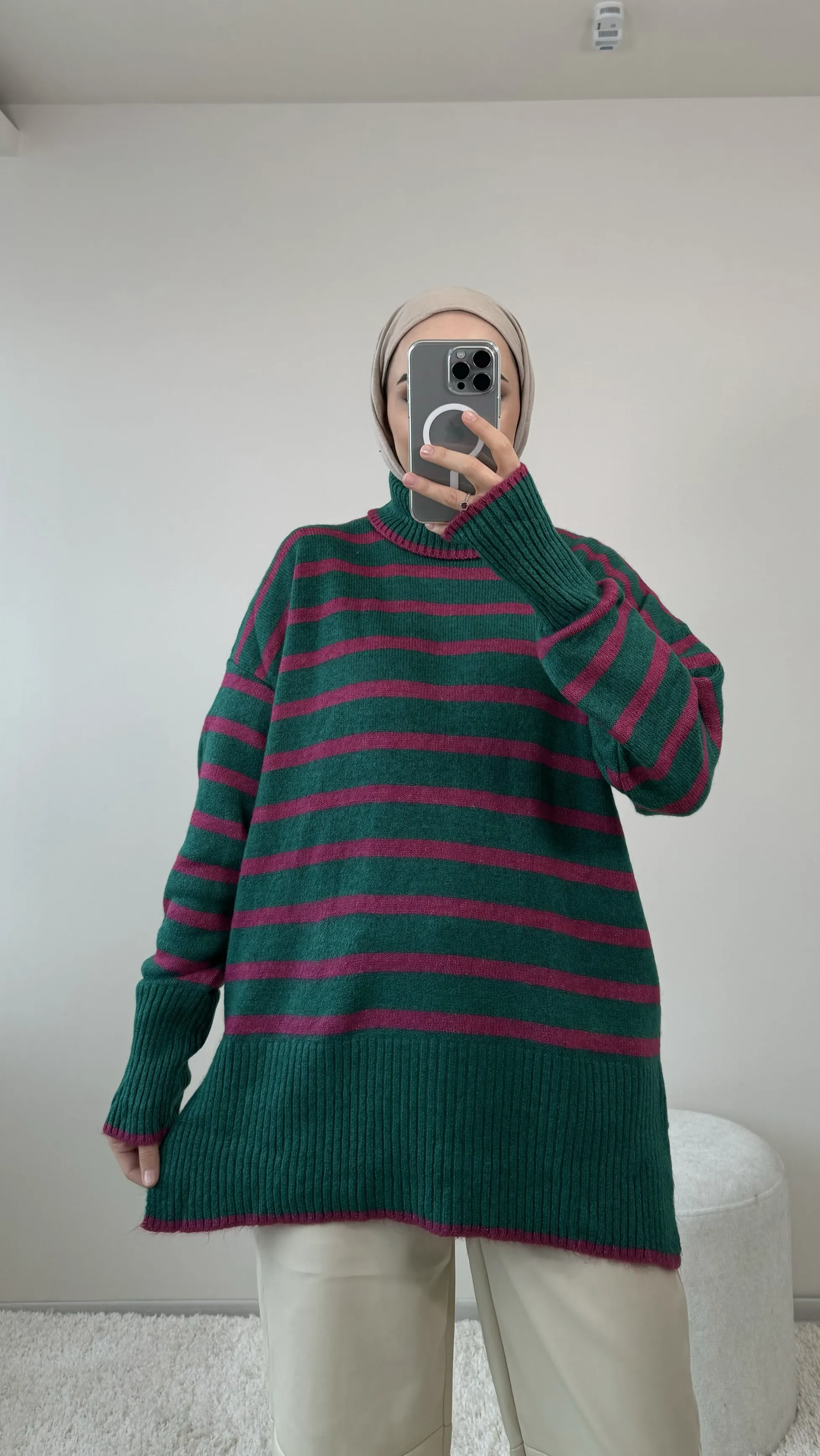 Boğazlı Kazak Yeşil