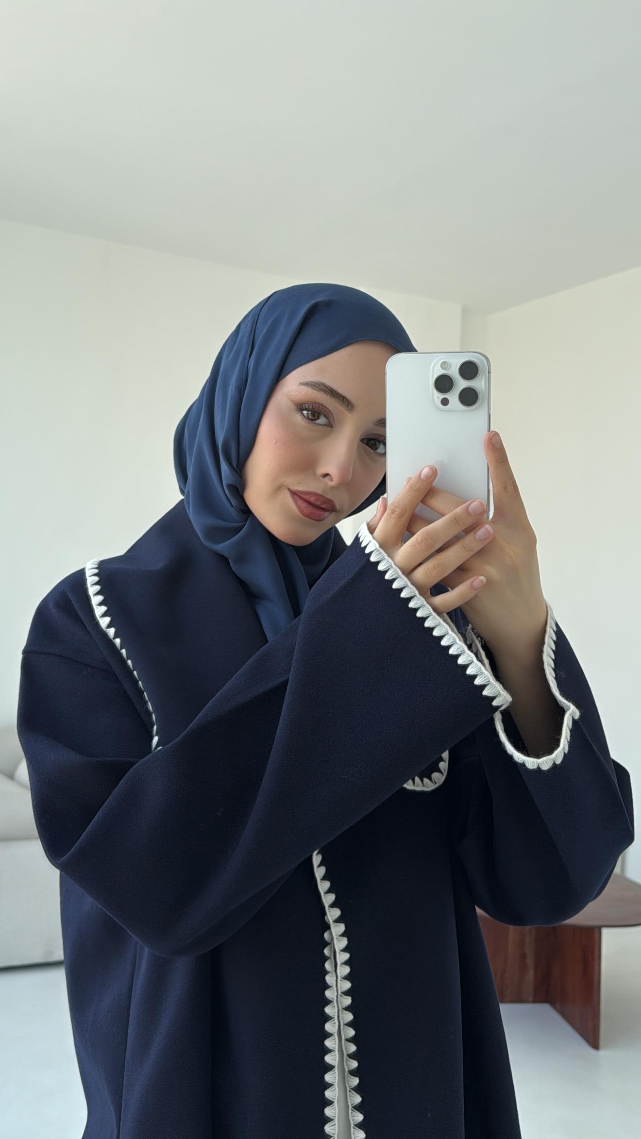 Dikişli Kaşe Ceket Lacivert