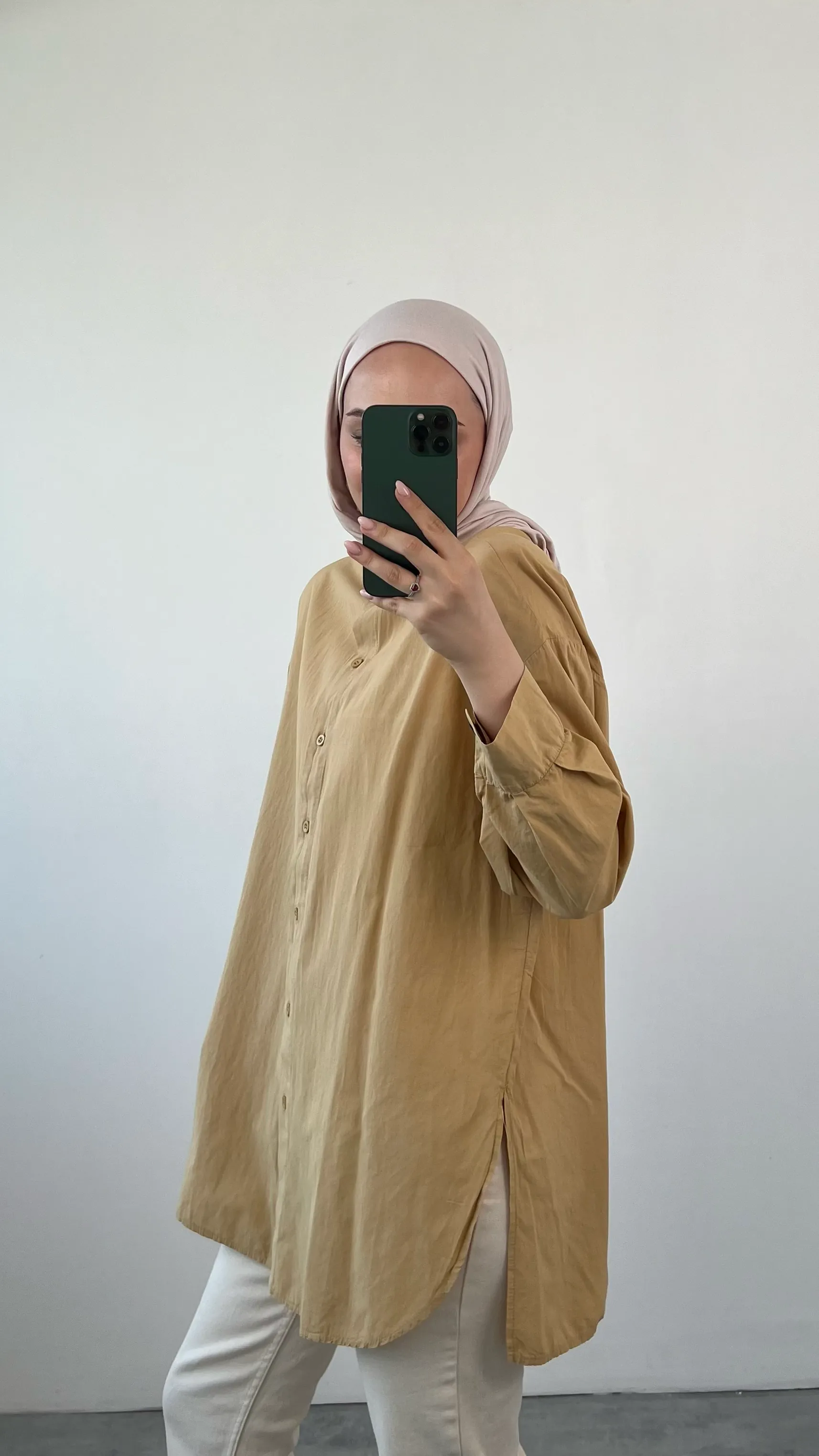 Yıkamalı Cotton Gömlek