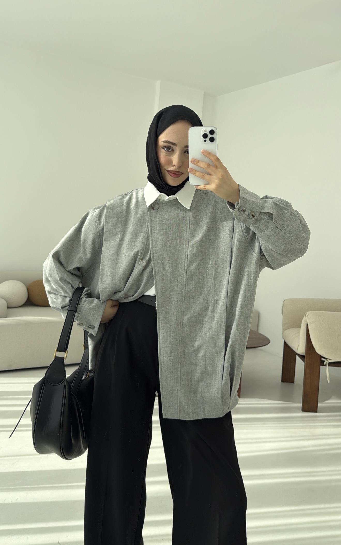 Tasarım ml Collection Ceket Gri