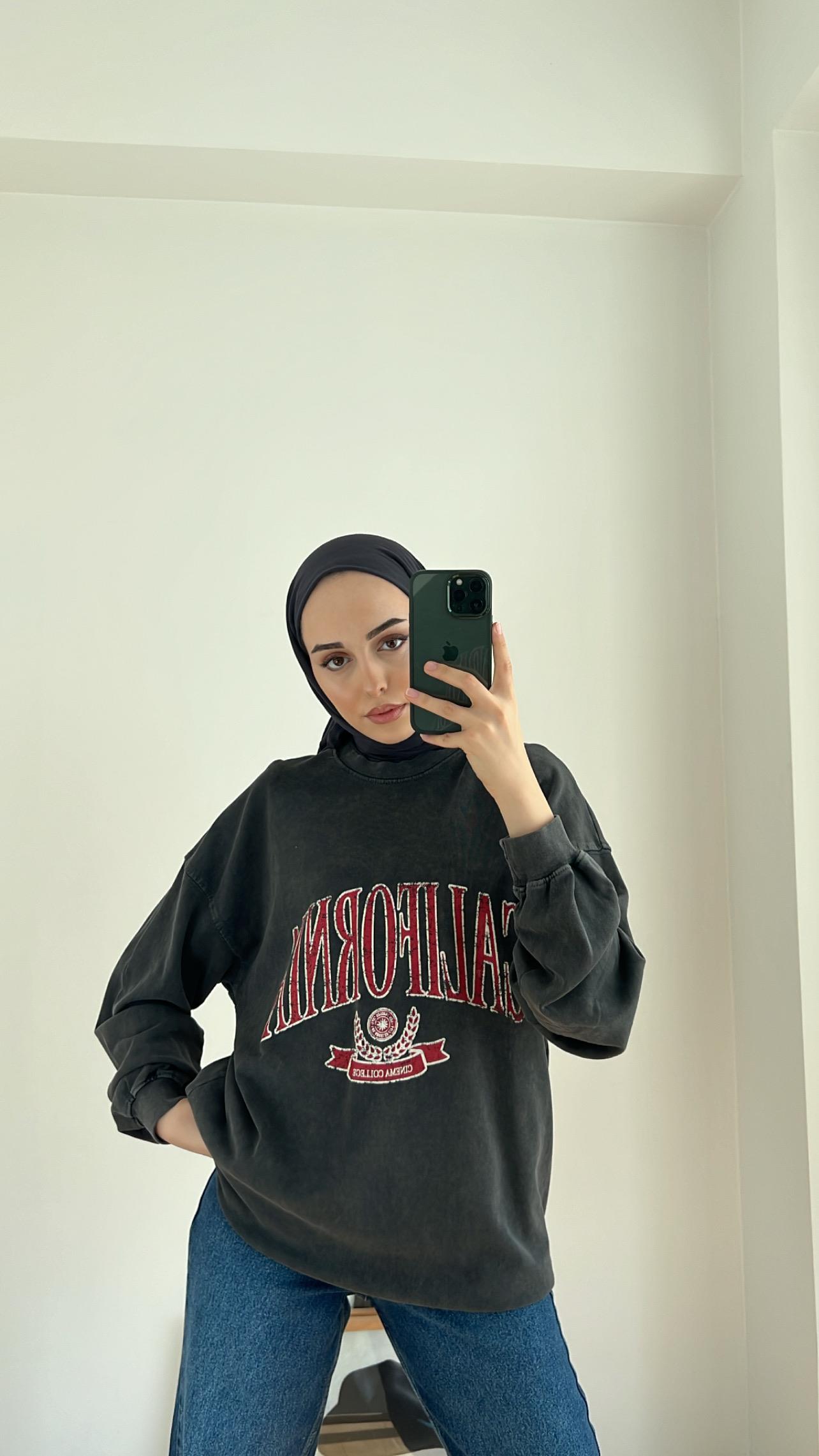 Calıfornia Baskılı Sweatshirt