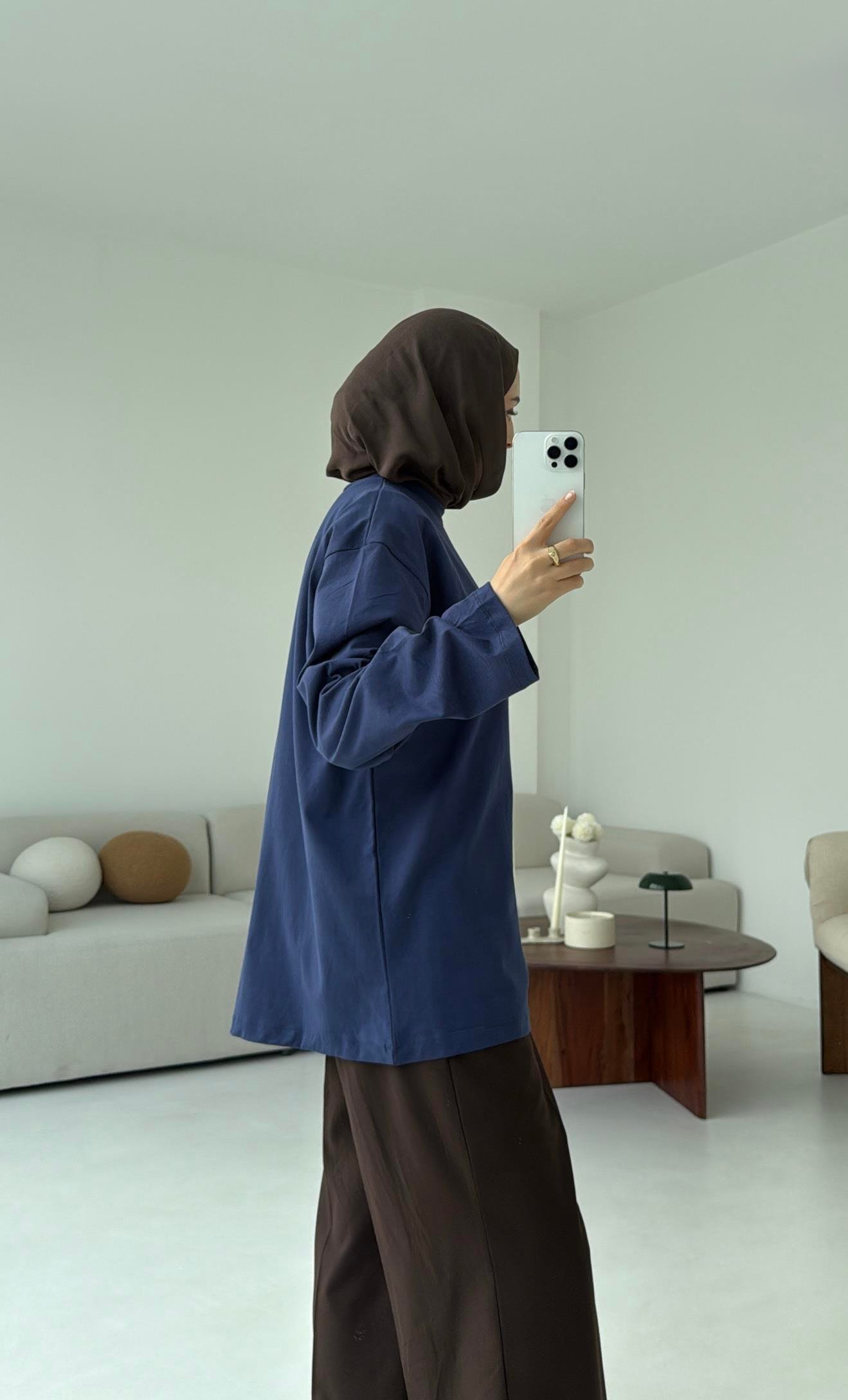 Basıc Sweatshirt Lacivert