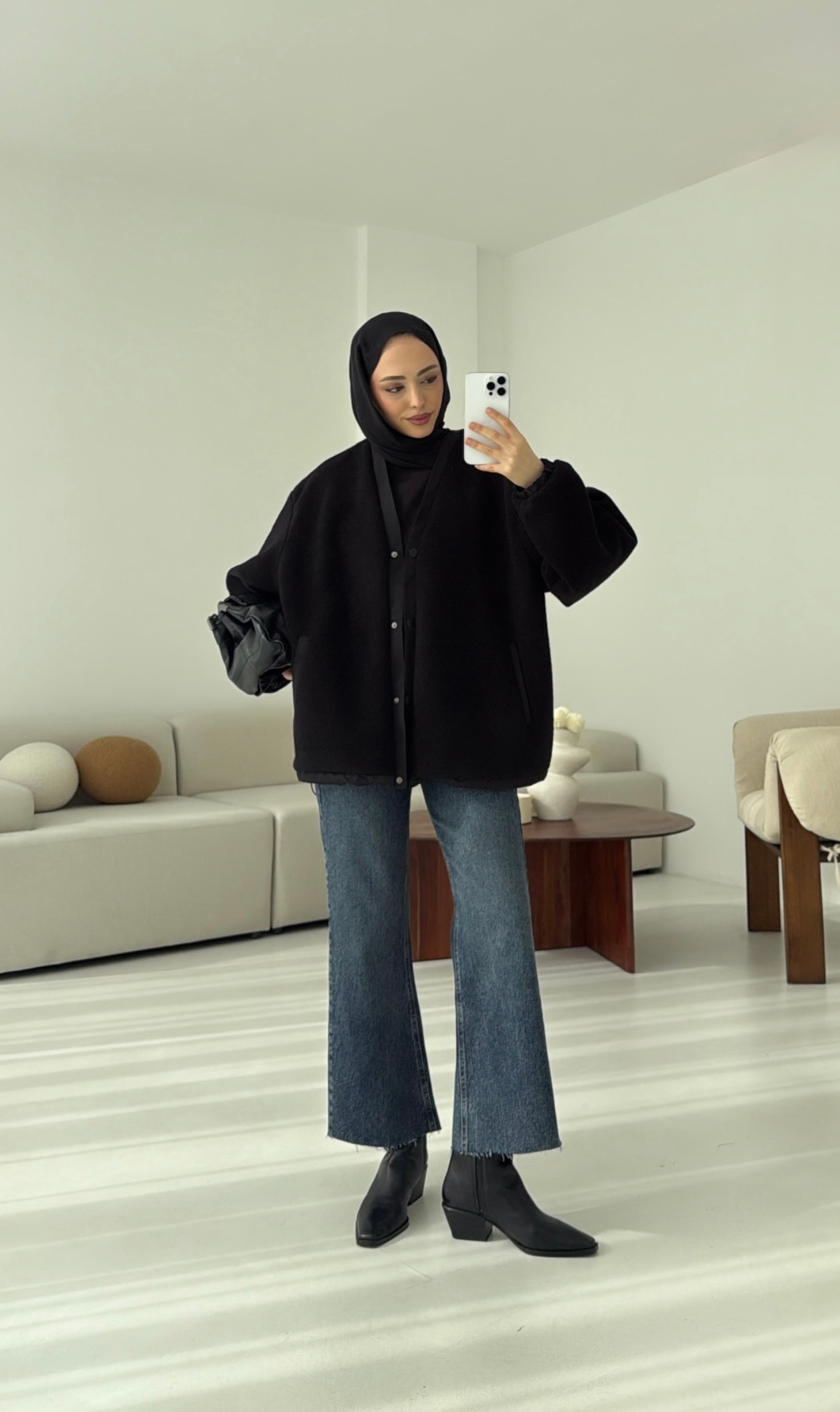 Buklet Bomber Ceket Siyah