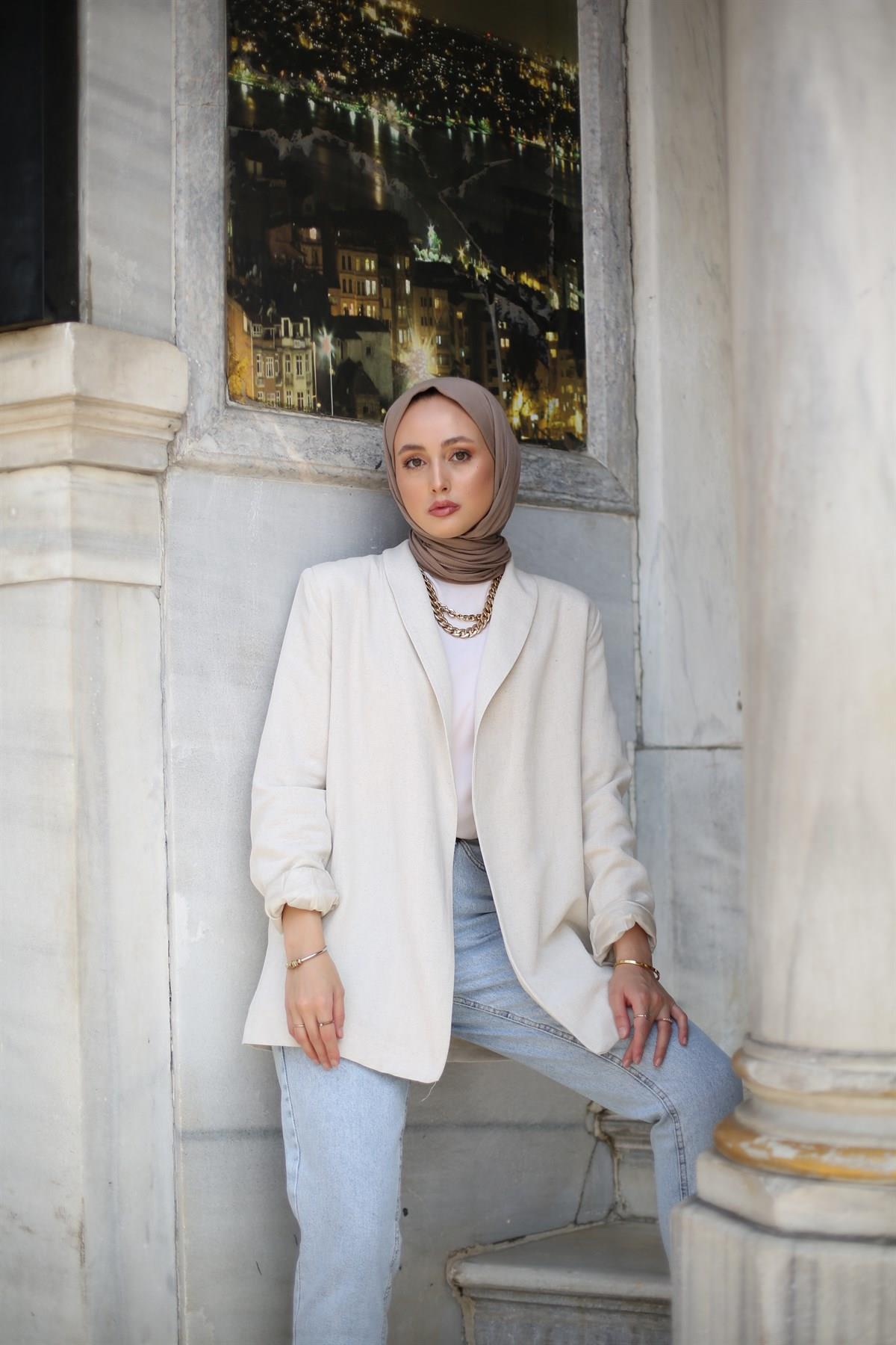 Keten Blazer Ceket