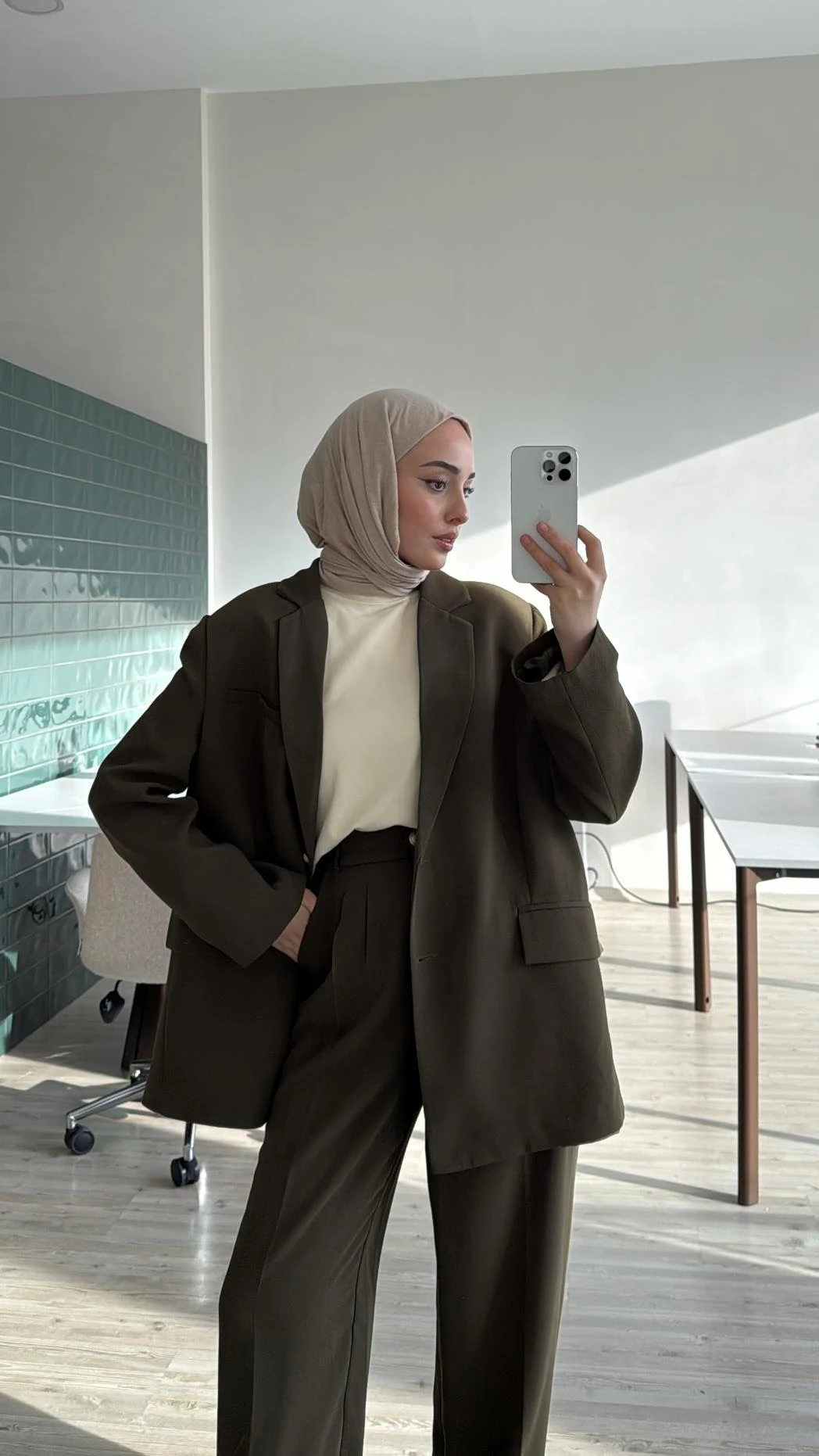 Özel Seri Premium Ceketli Takım Yeşil