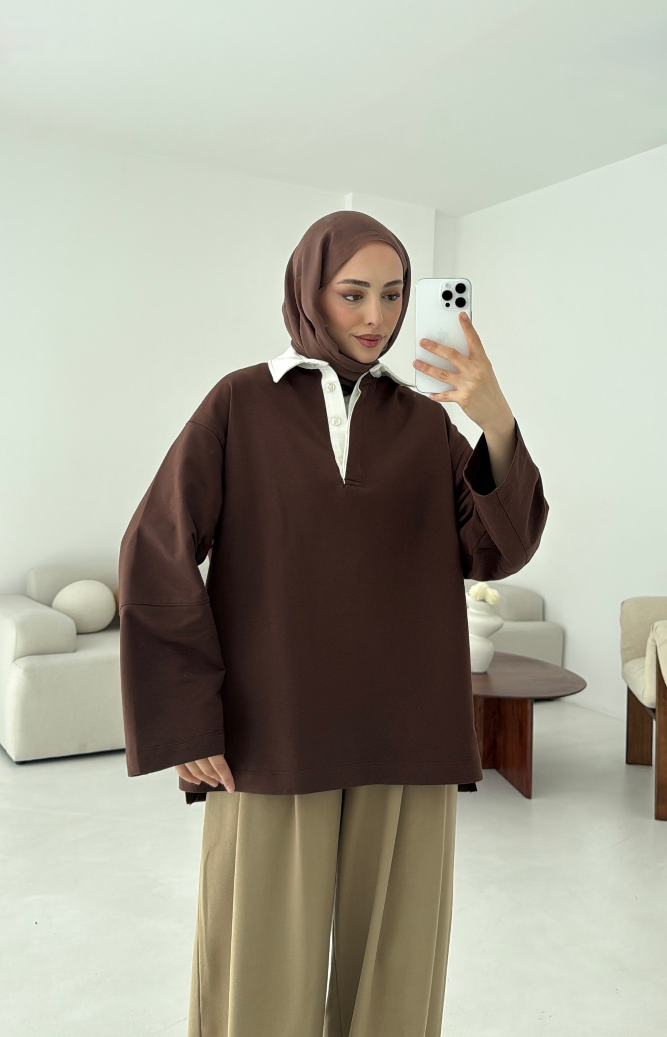 Varctiy Sweatshırt Kahve