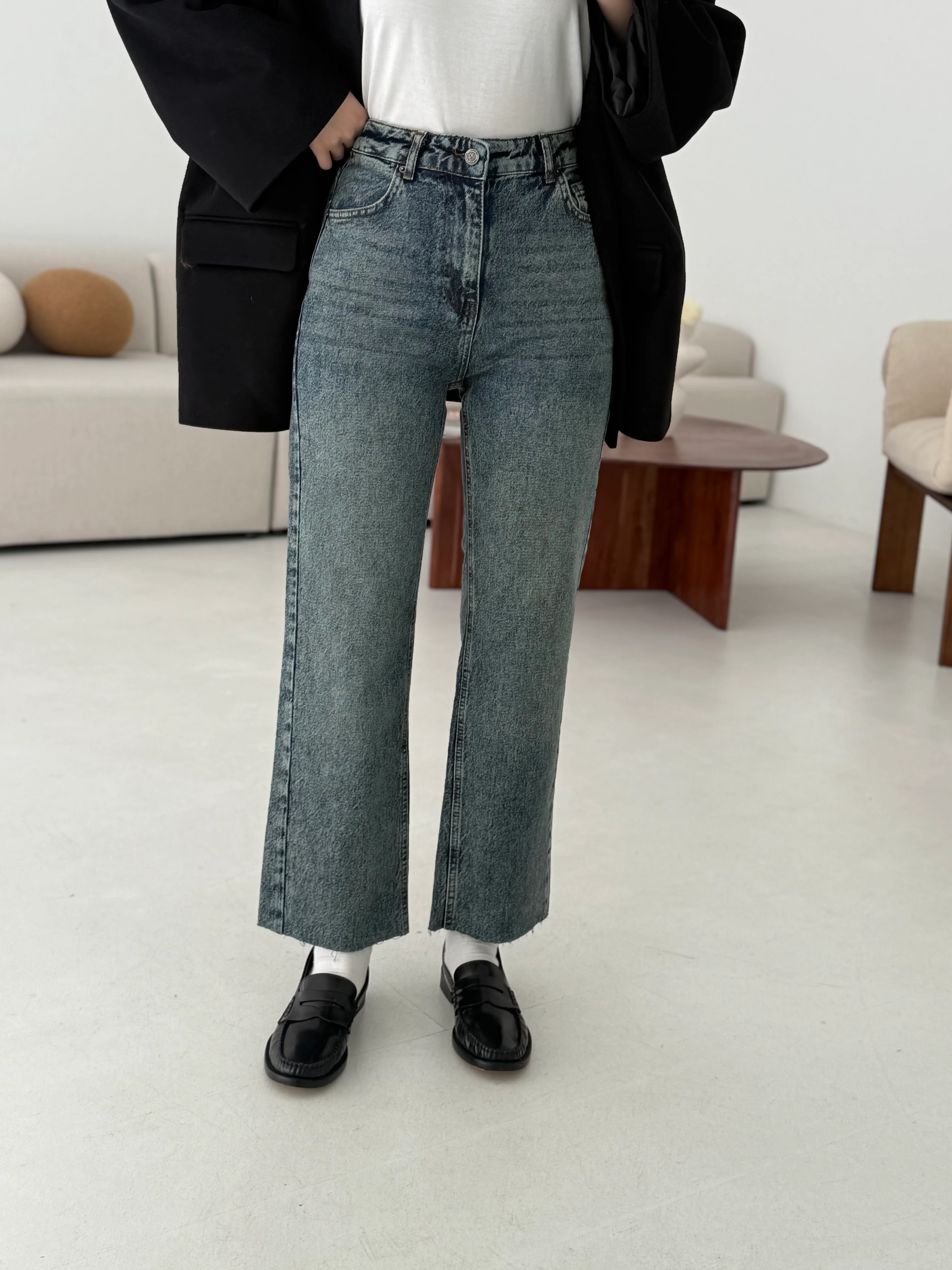 Premium Paçası Kesik Jean R206