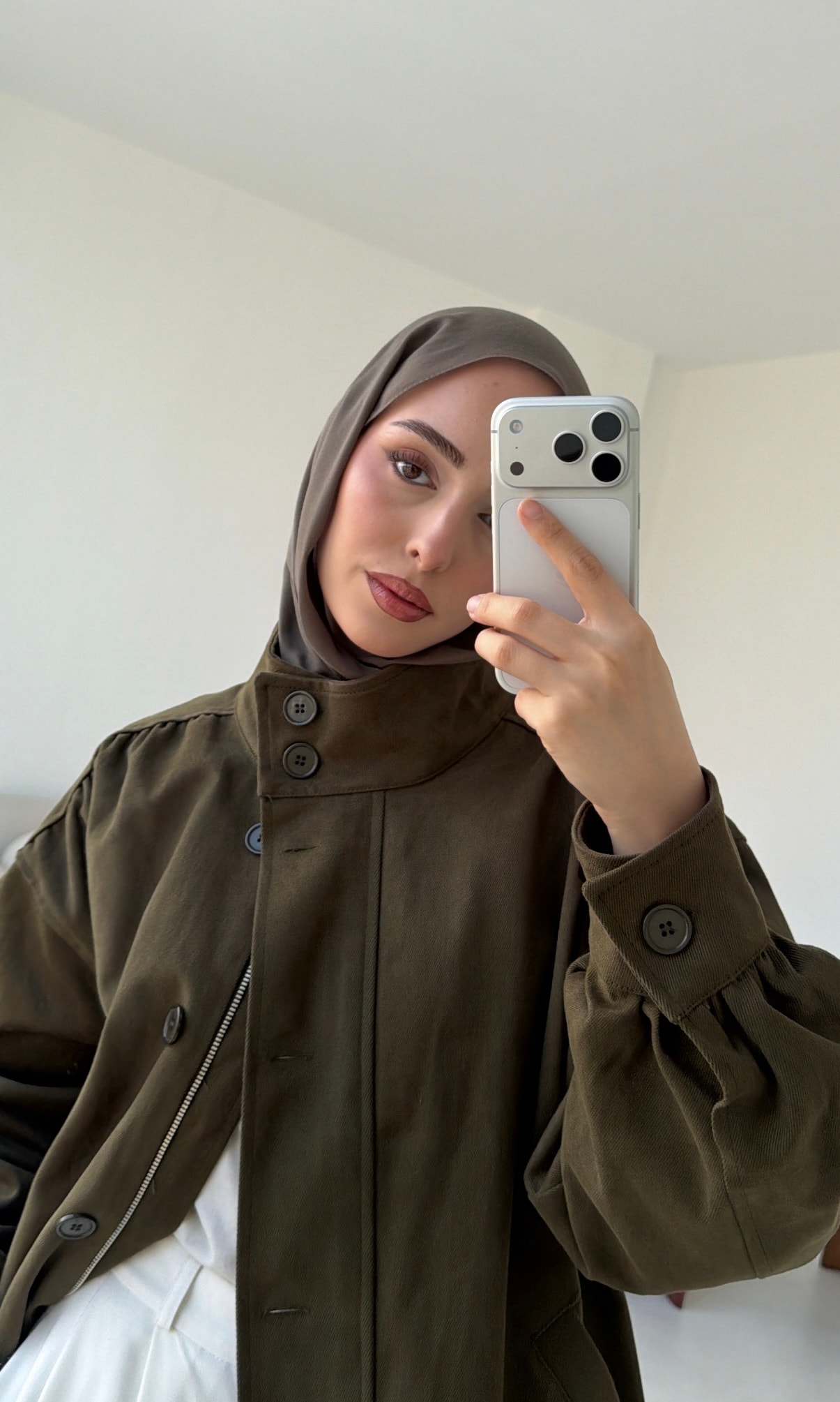 Bomber Gabardin Ceket Haki