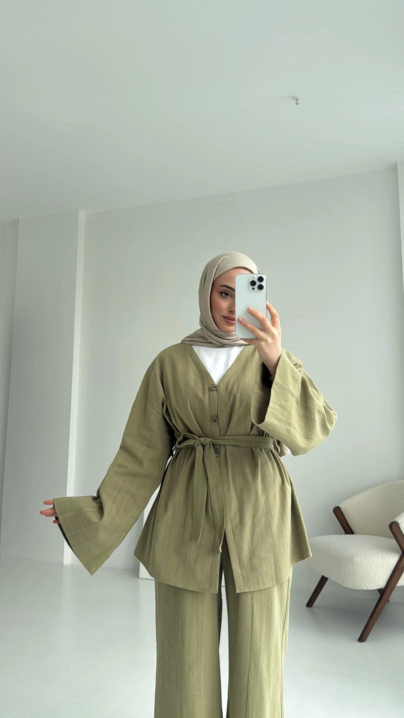 Bağcıklı Buluz Takım Çağla