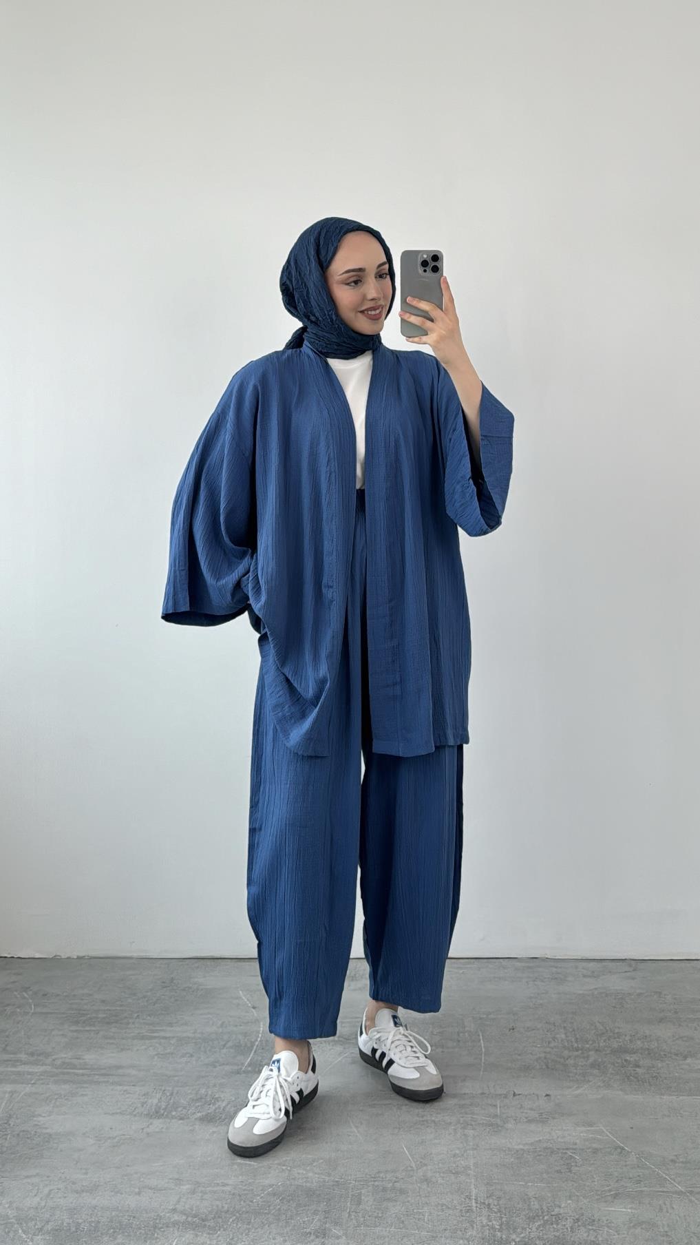 Şalaş Kimonolu Takım Lacivert