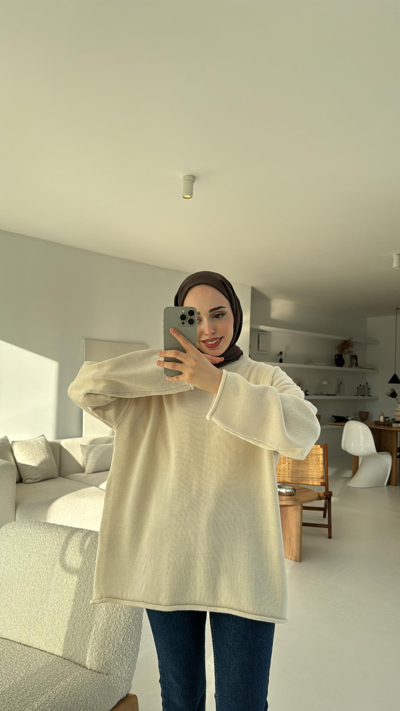 Dikişsiz Premium Triko Bej