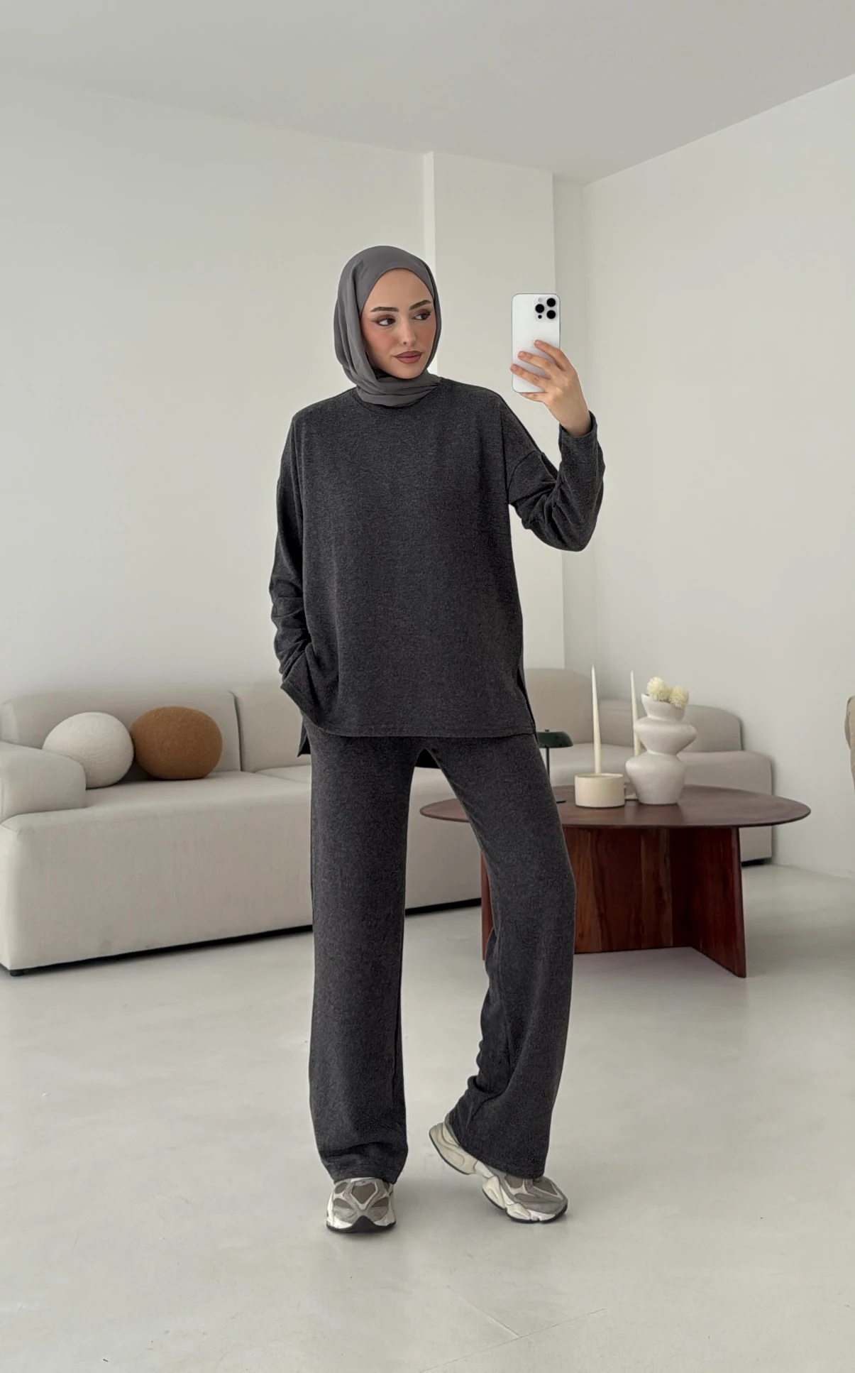 Tunikli Viscon Takım Antrasit