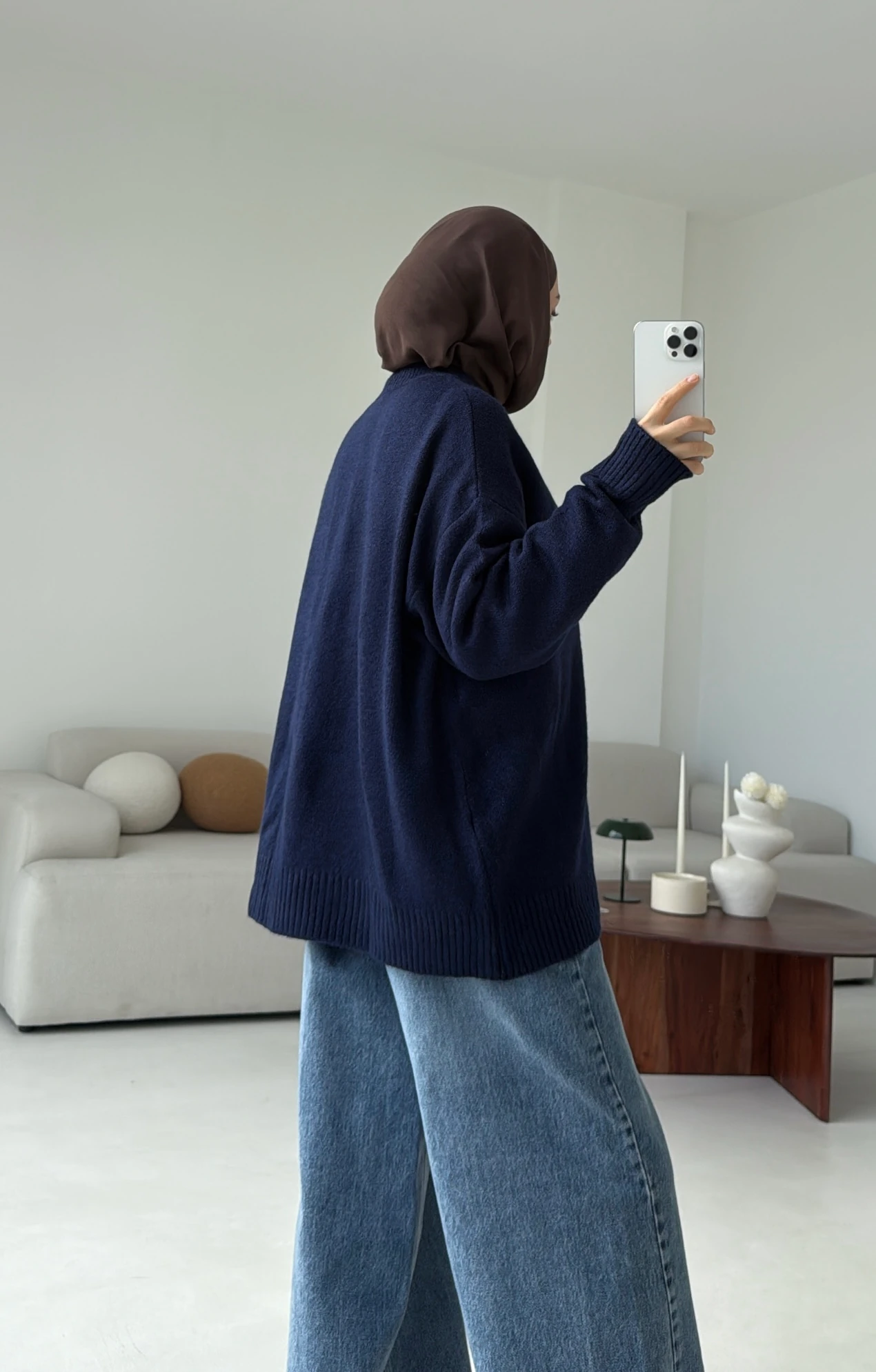 Reglan Kol Triko Kazak Lacivert