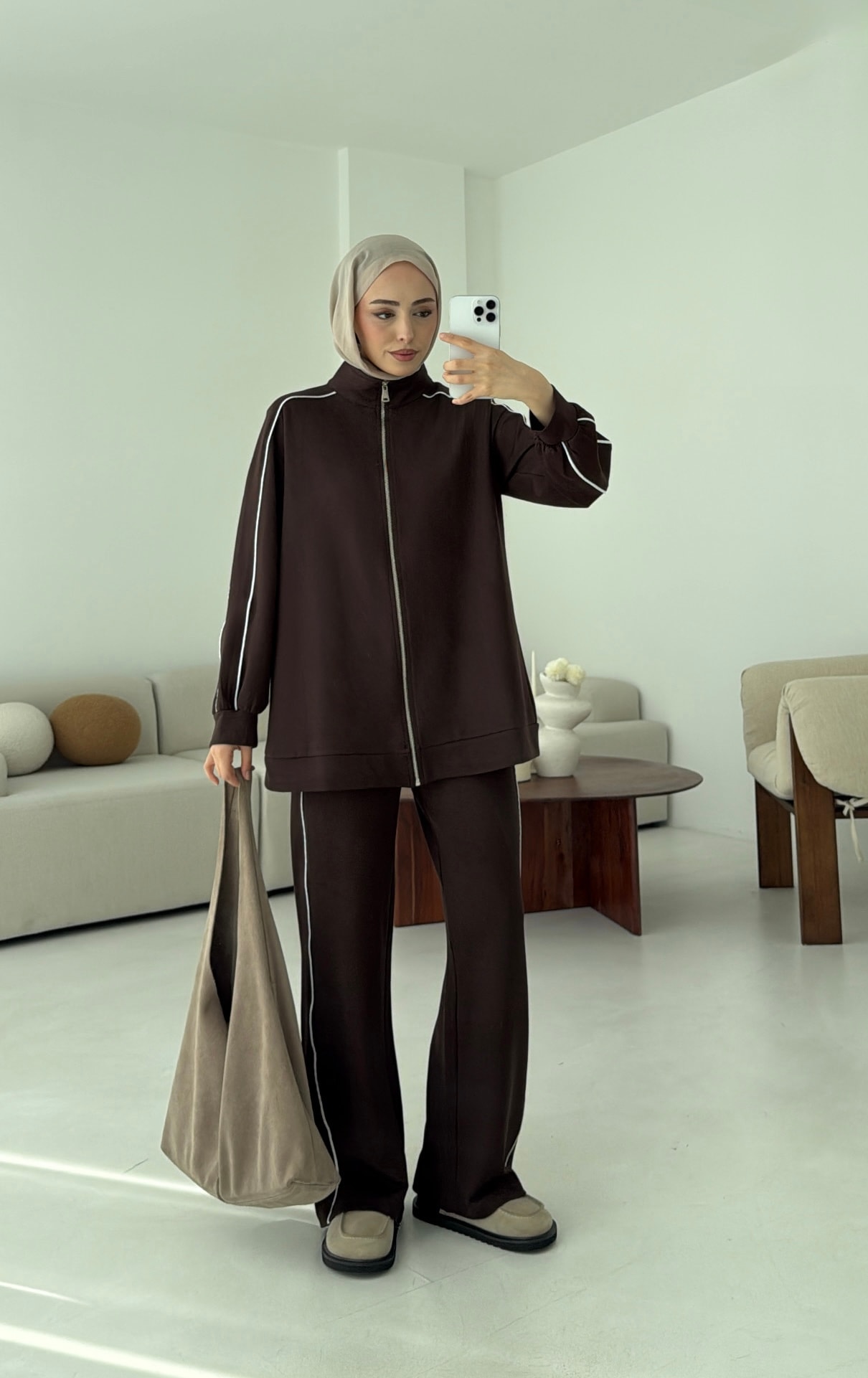 Garnili Oysho Takım Kahve