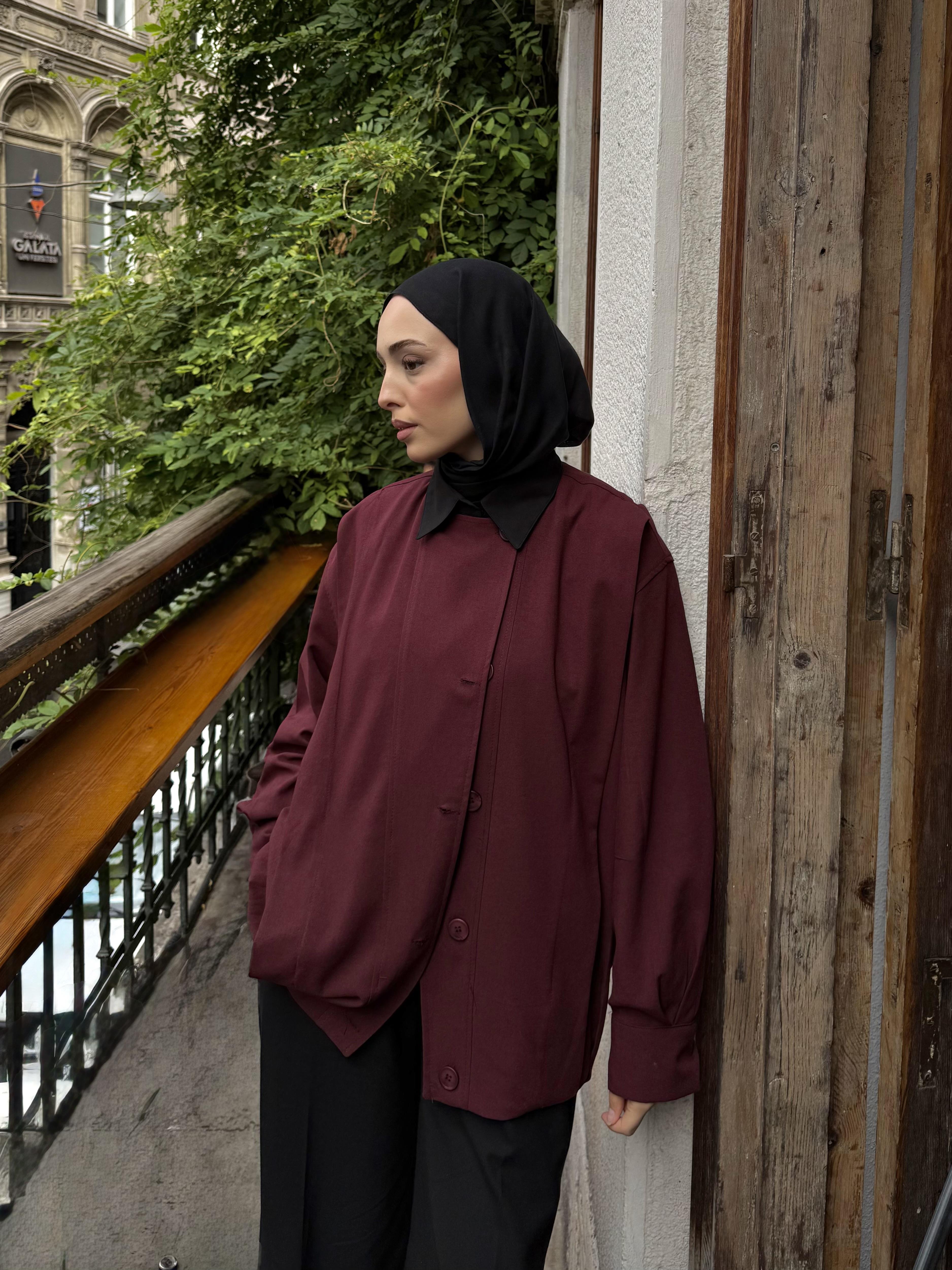 Tasarım ml Collection Ceket Bordo