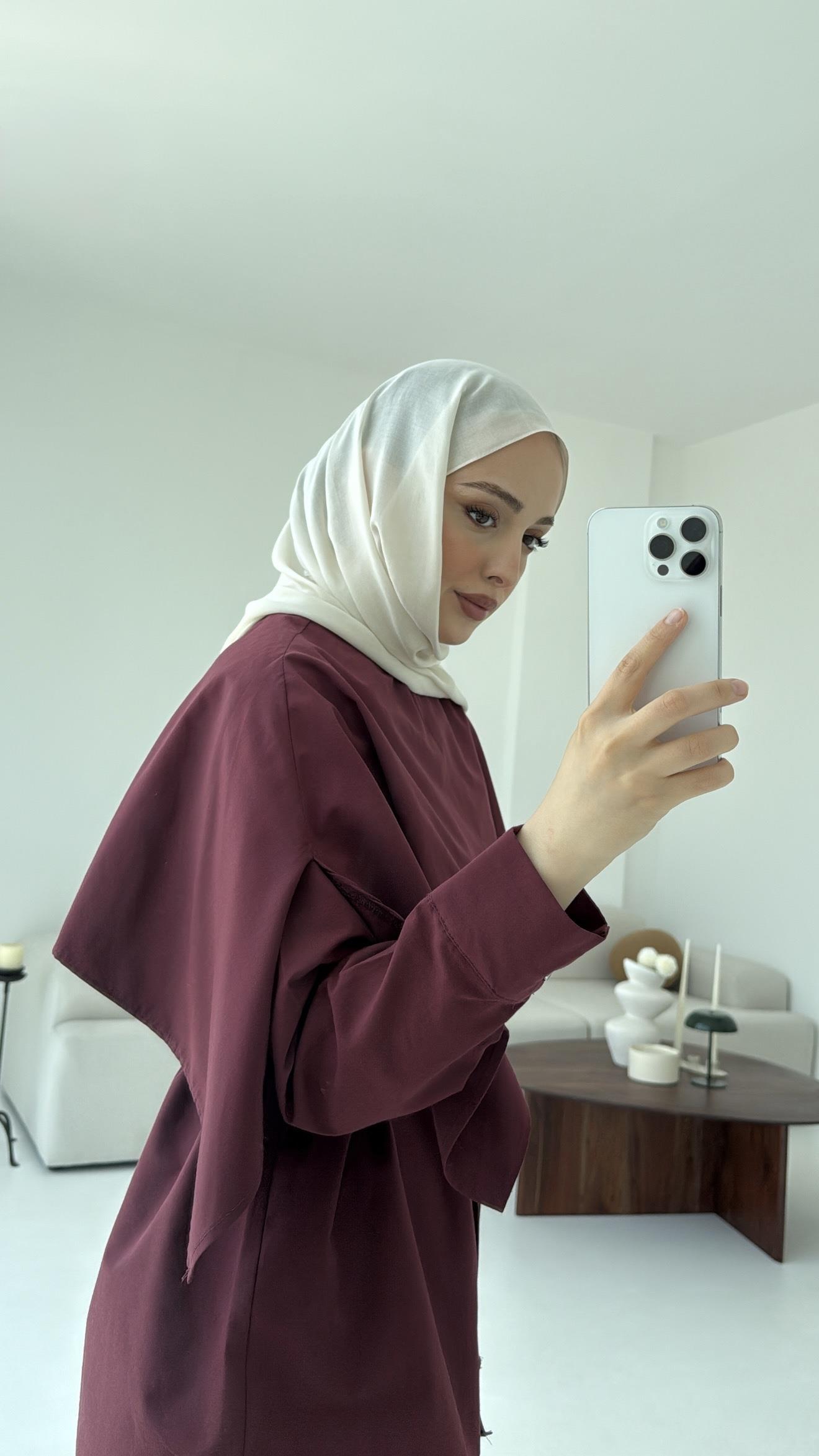 Seyyar Pelerinli Gömlek Bordo