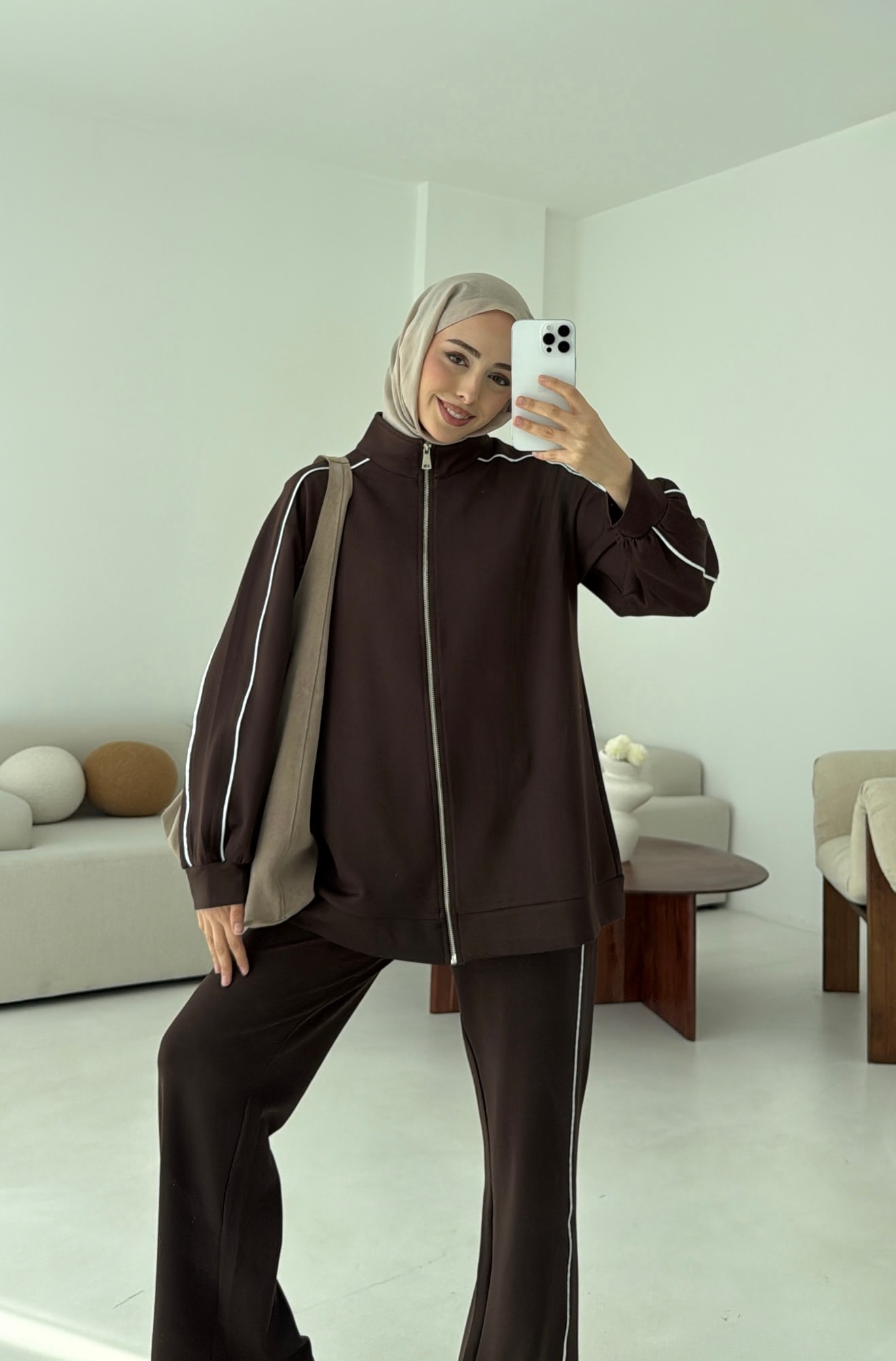 Garnili Oysho Takım Kahve