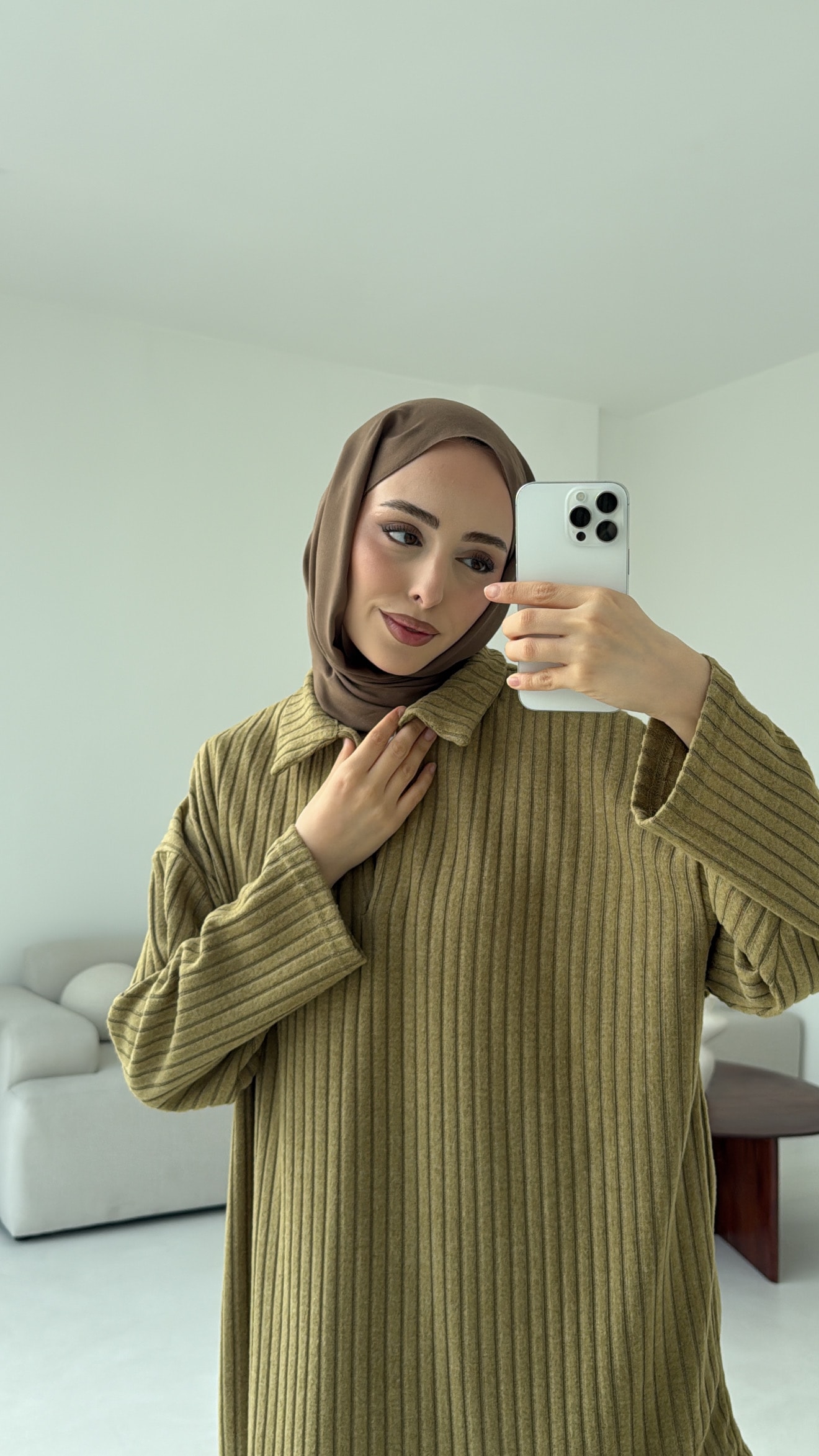 Kaskorse Bluz Pantolon Takım Olive